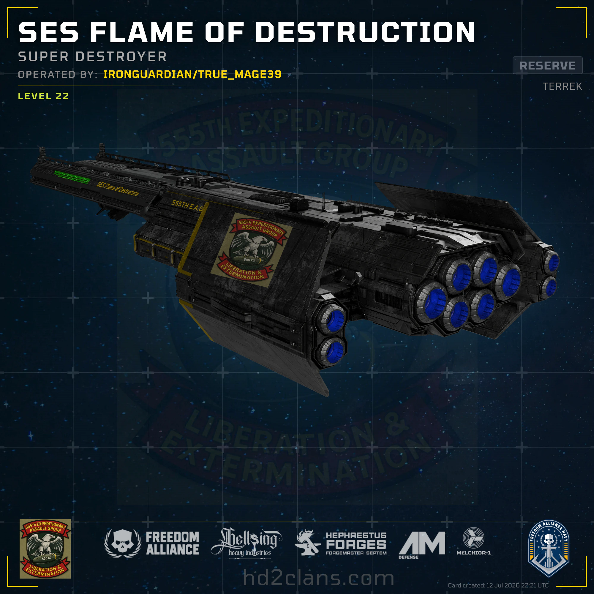 SES Flame of Destruction