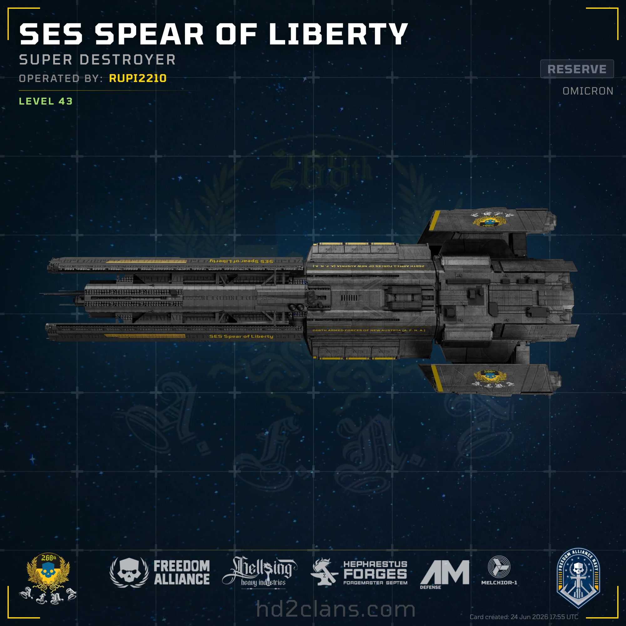 SES Spear of Liberty
