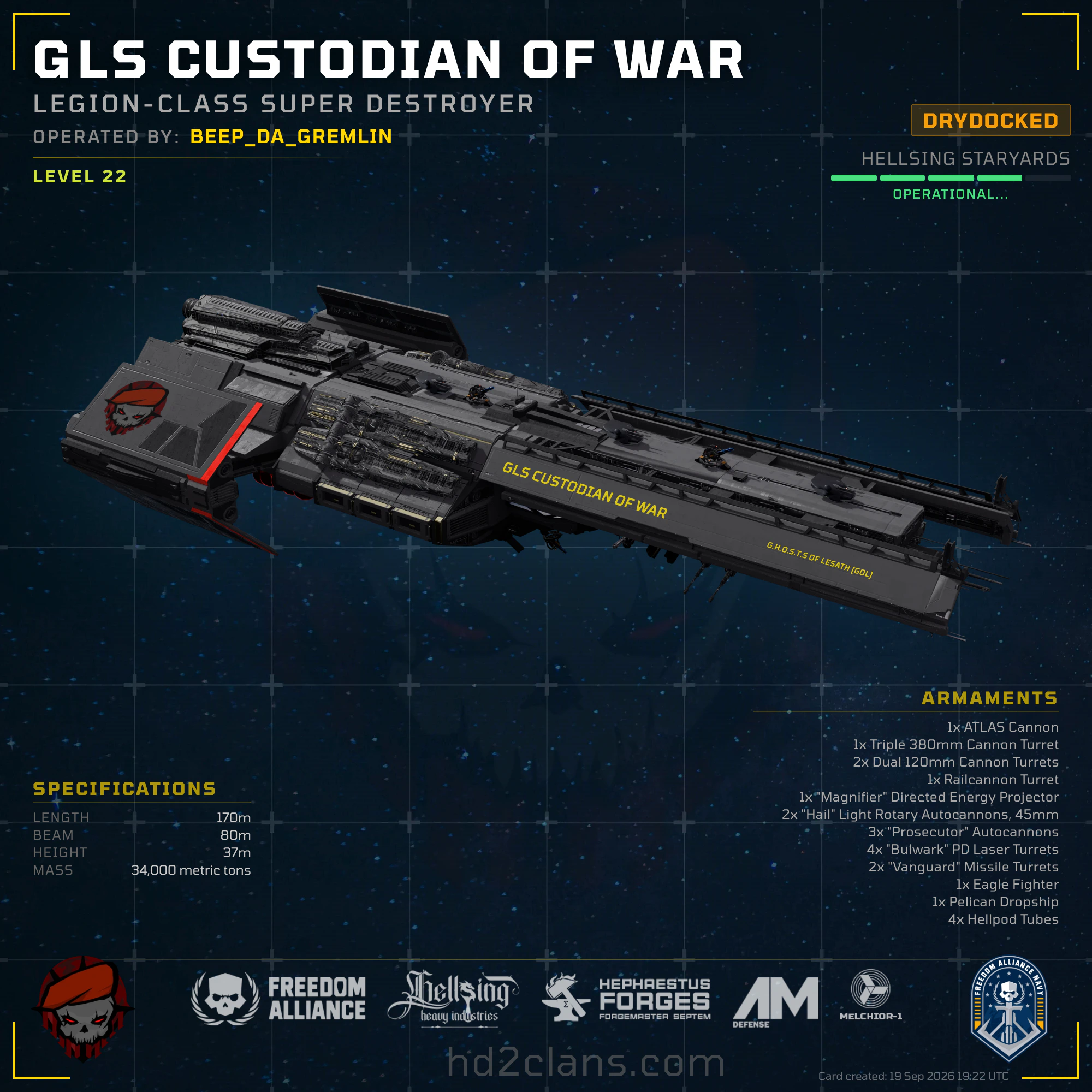 GLS Custodian of War
