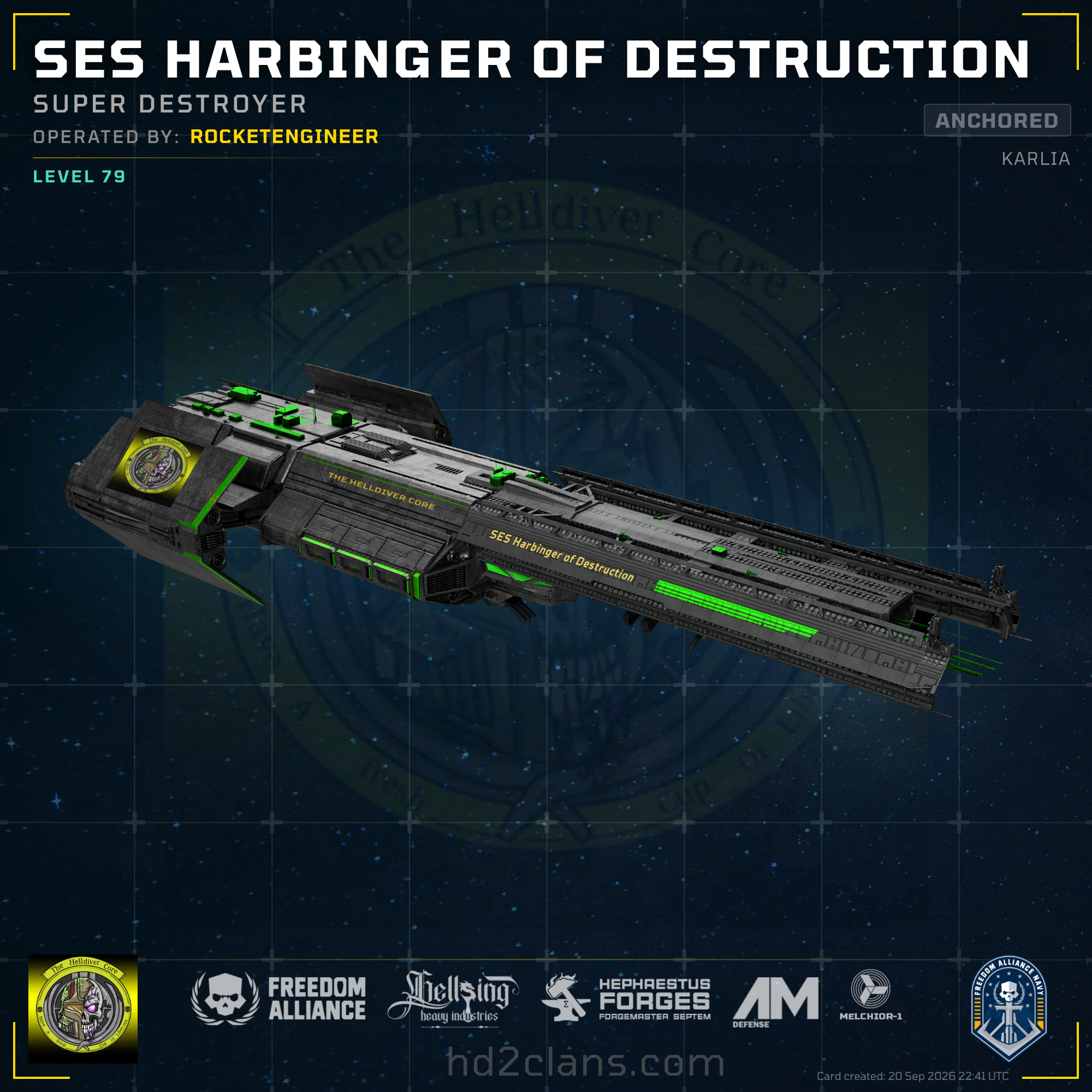 SES Harbinger of Destruction