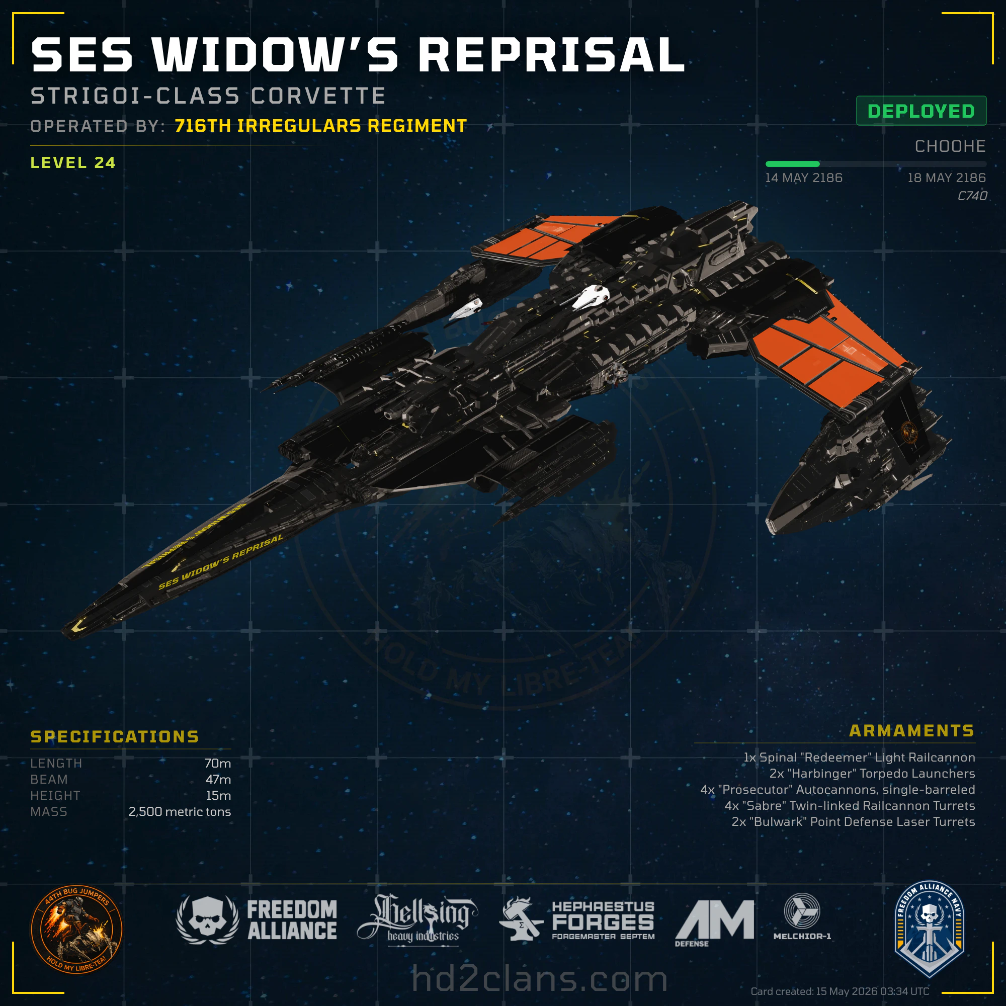 SES Widow’s Reprisal