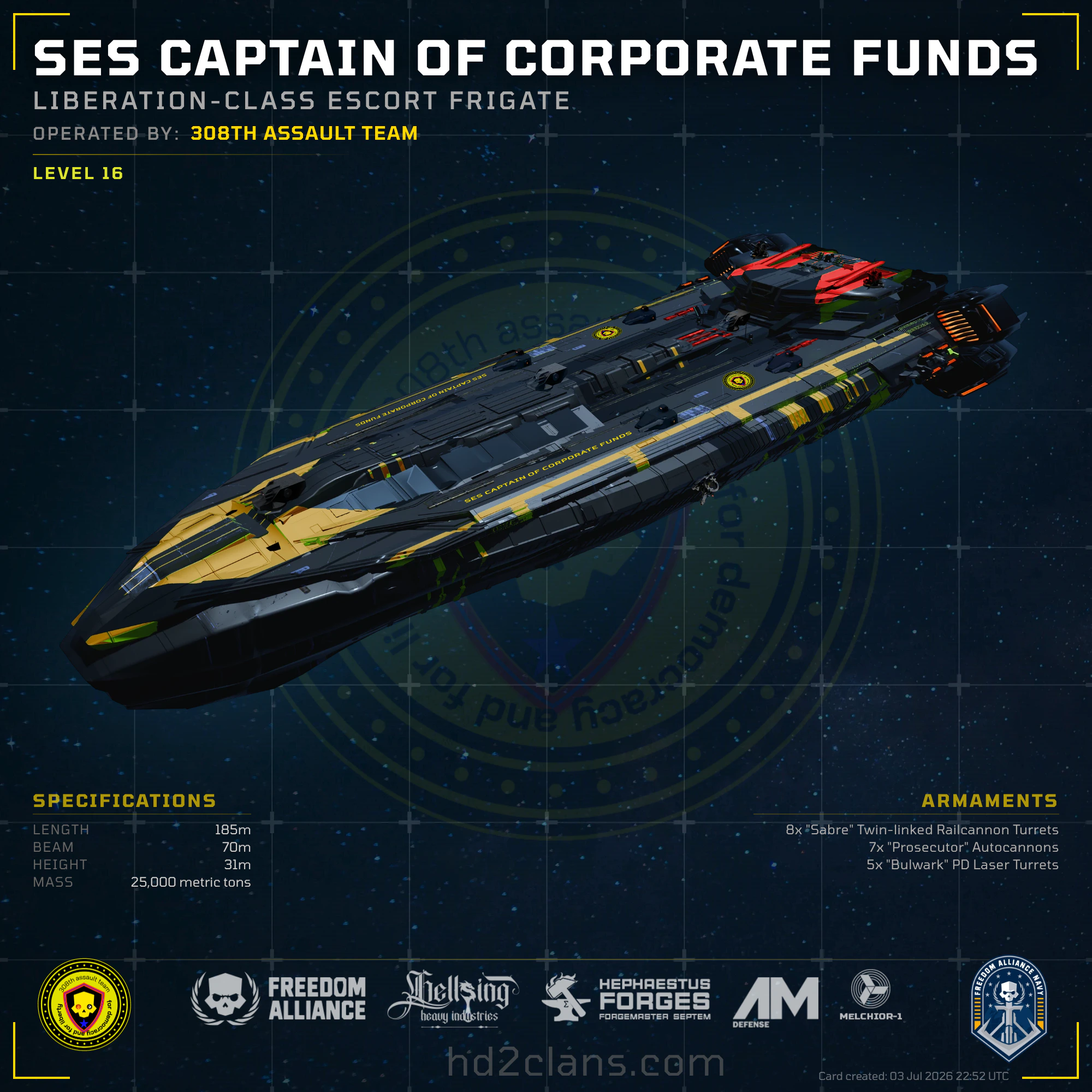 SES captain of corporate funds