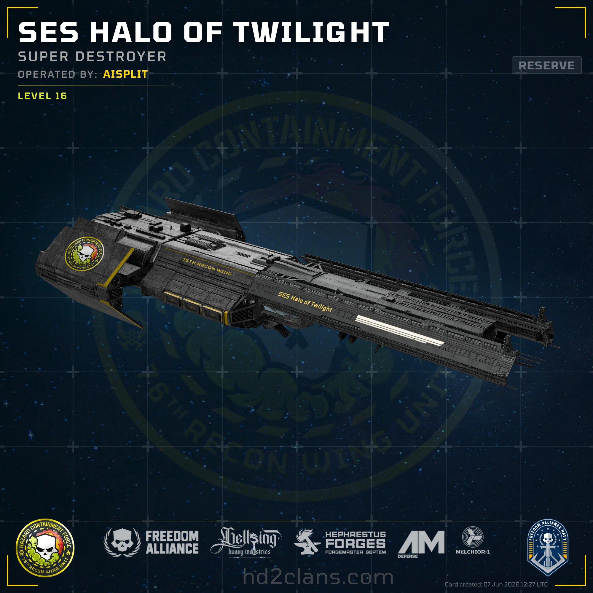 SES Halo of Twilight