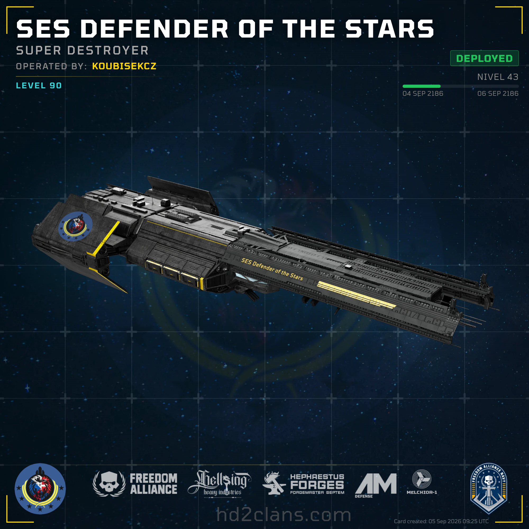 SES Defender of the Stars