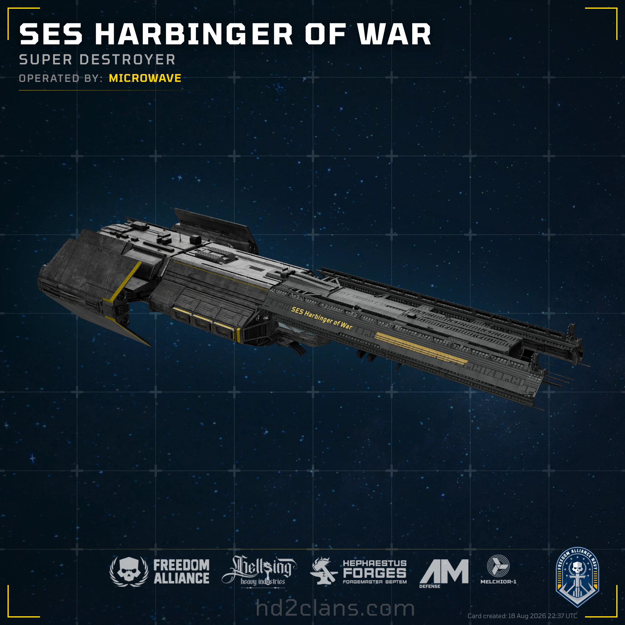 SES Harbinger of War