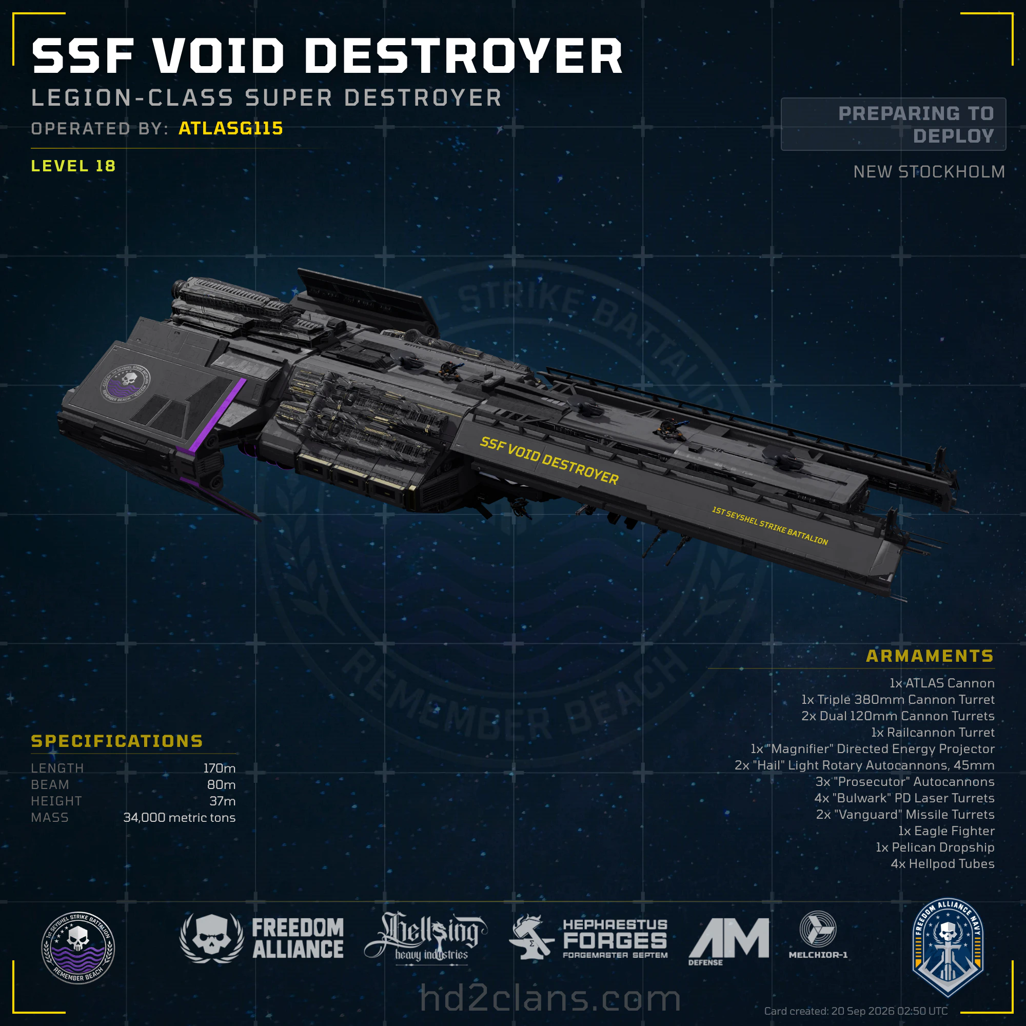 SSF Void destroyer