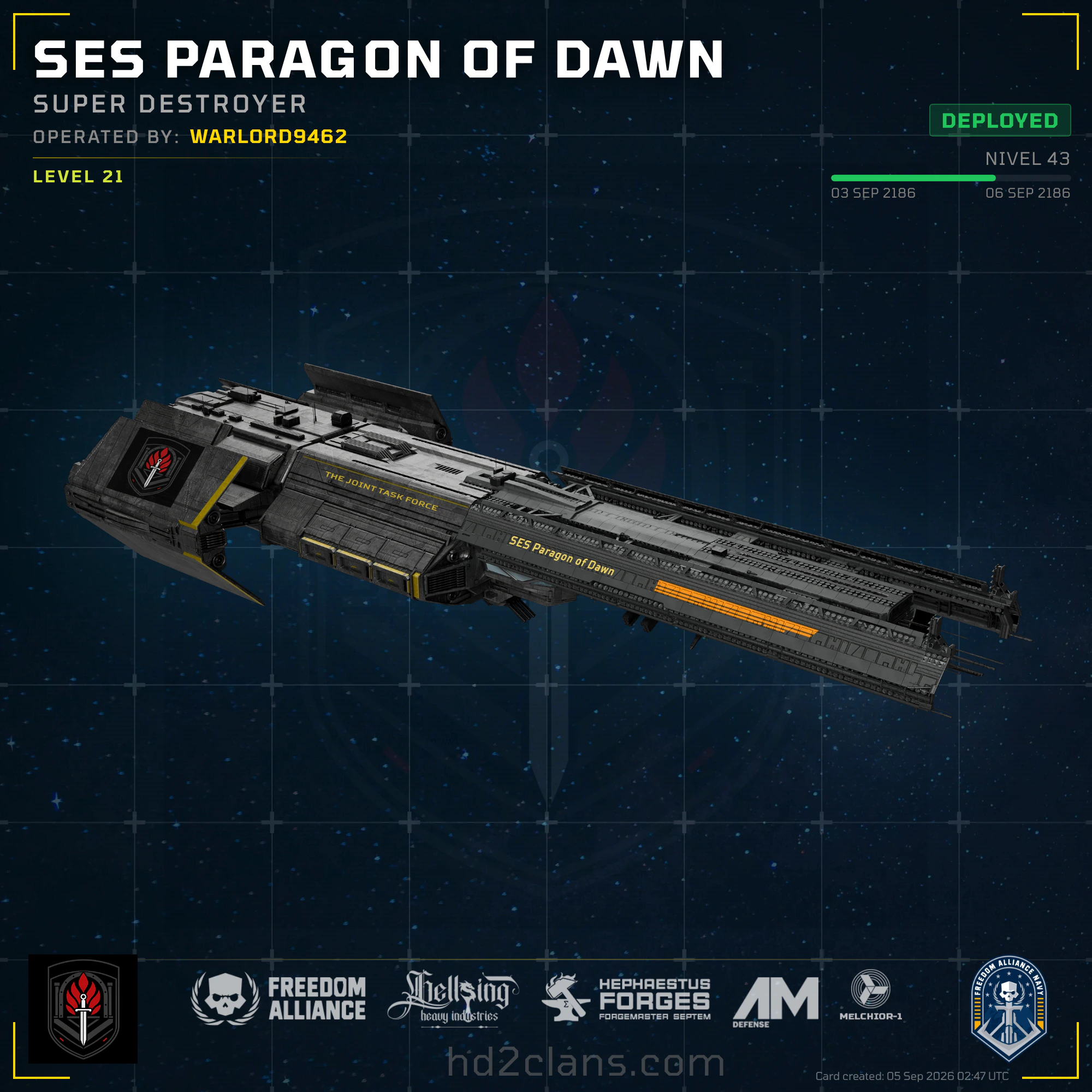 SES Paragon of Dawn