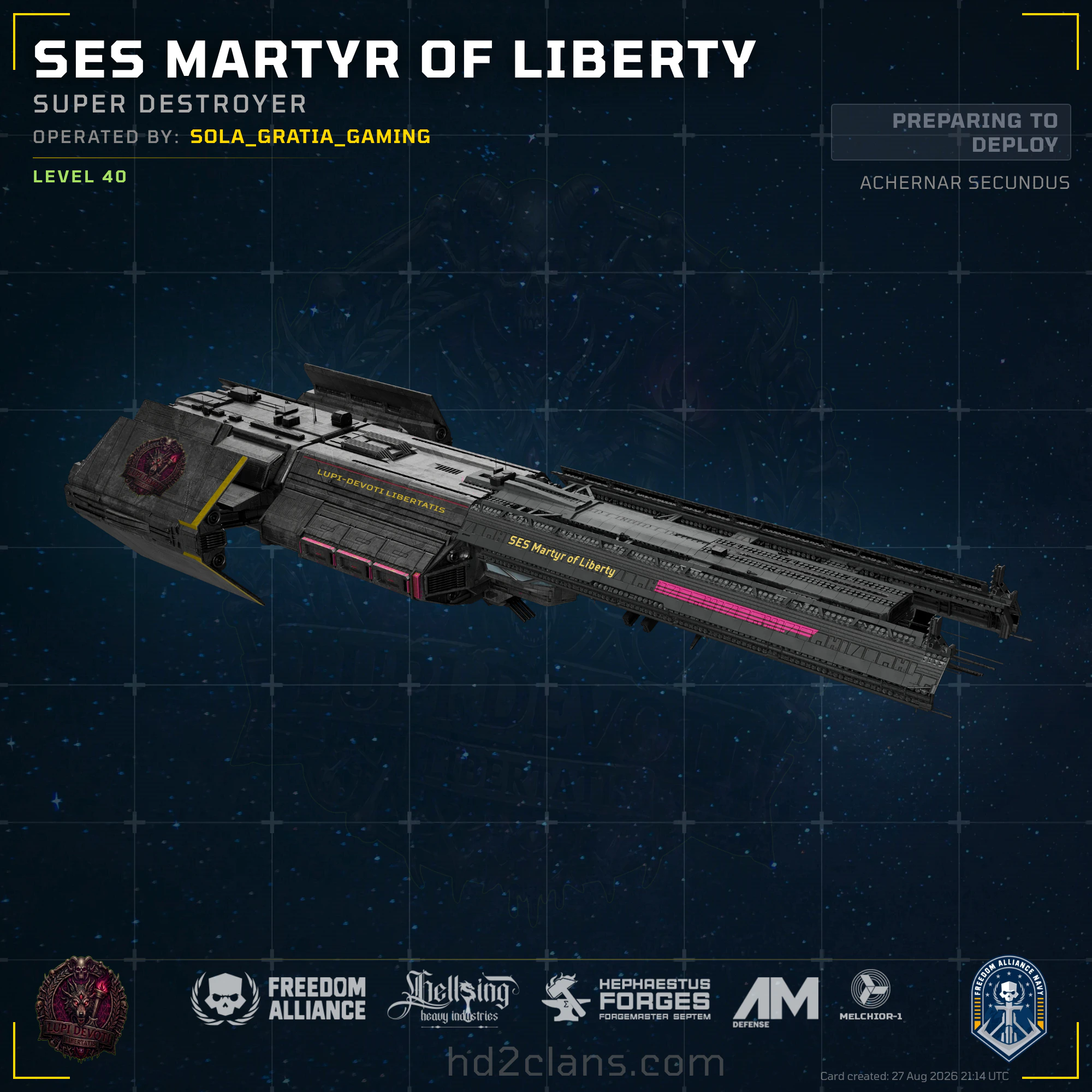 SES Martyr of Liberty