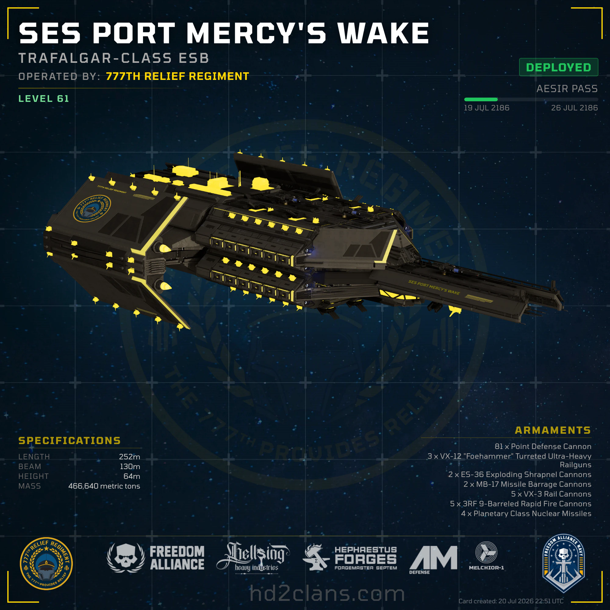 SES Port Mercy's Wake