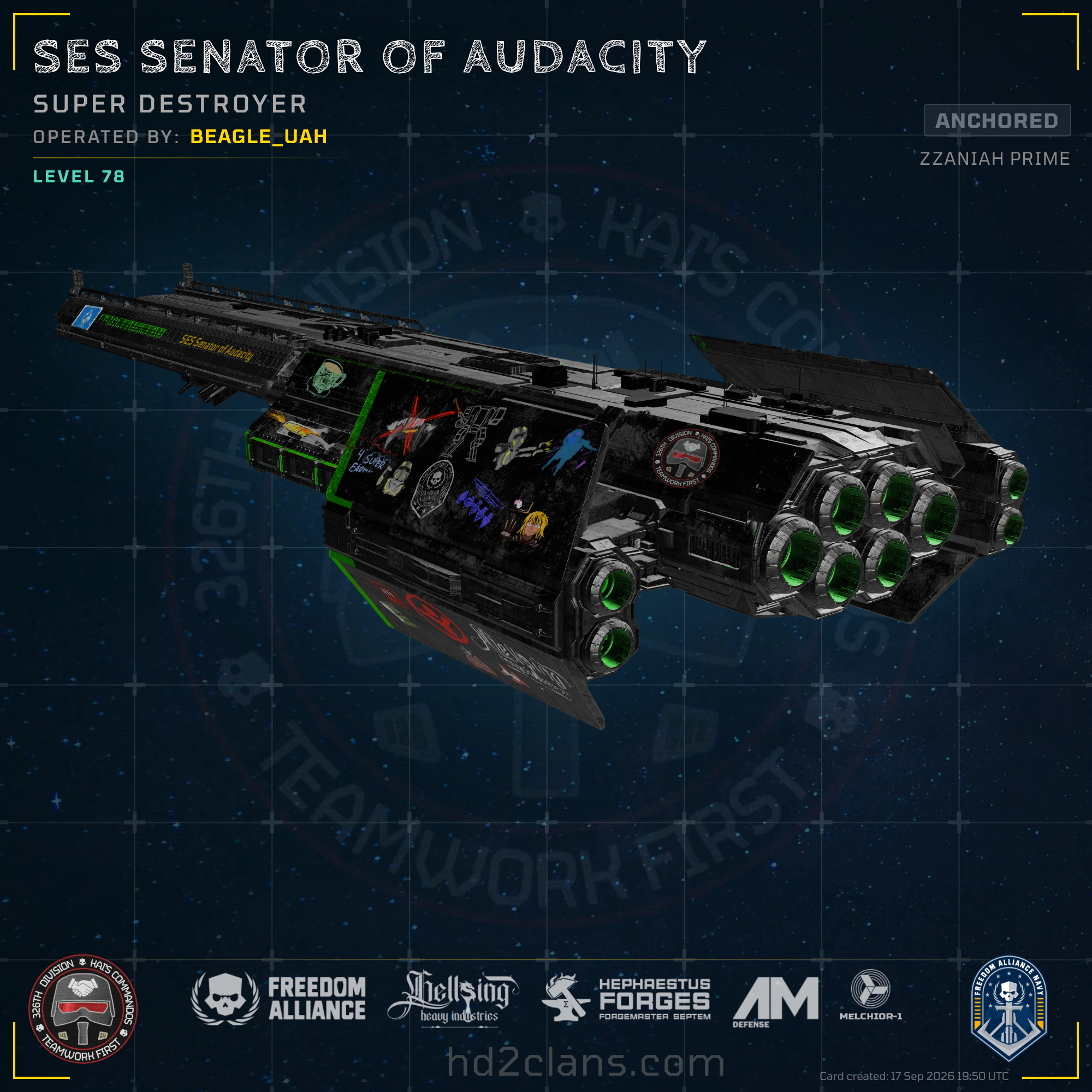 SES Senator of Audacity