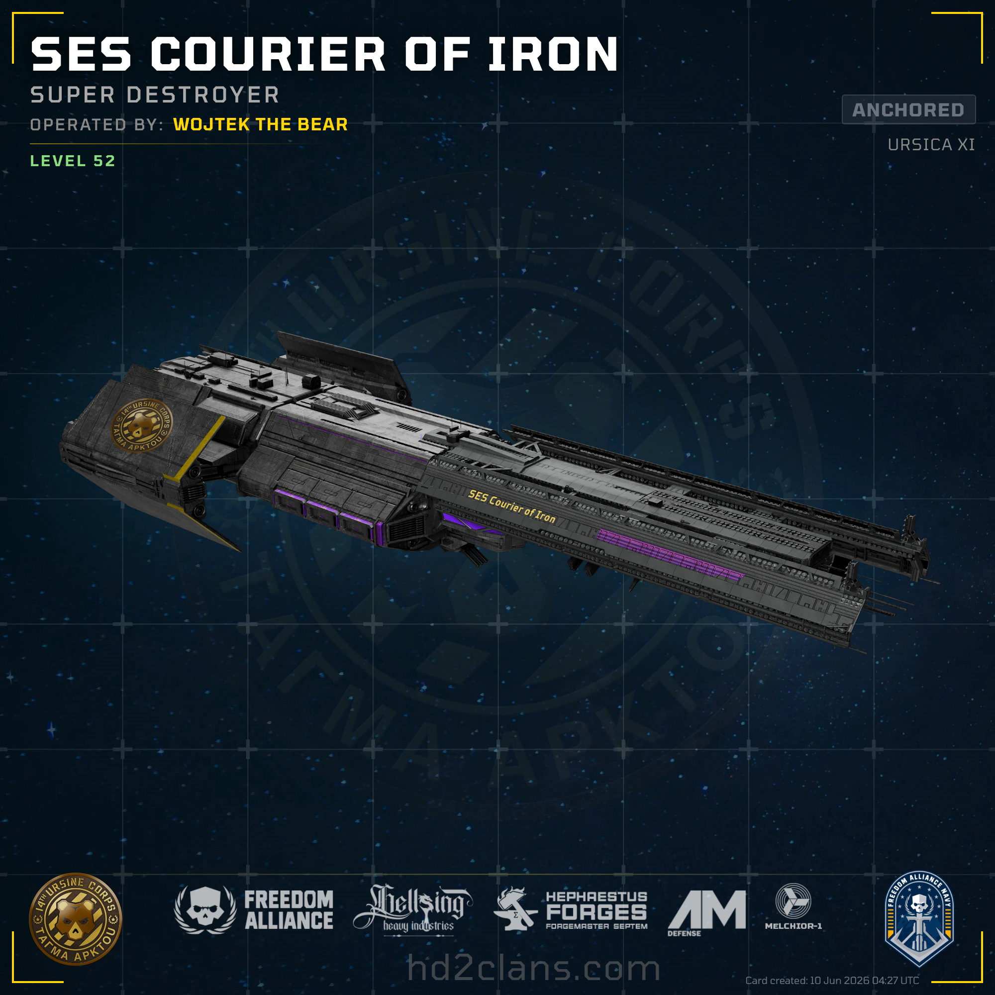 SES Courier of Iron