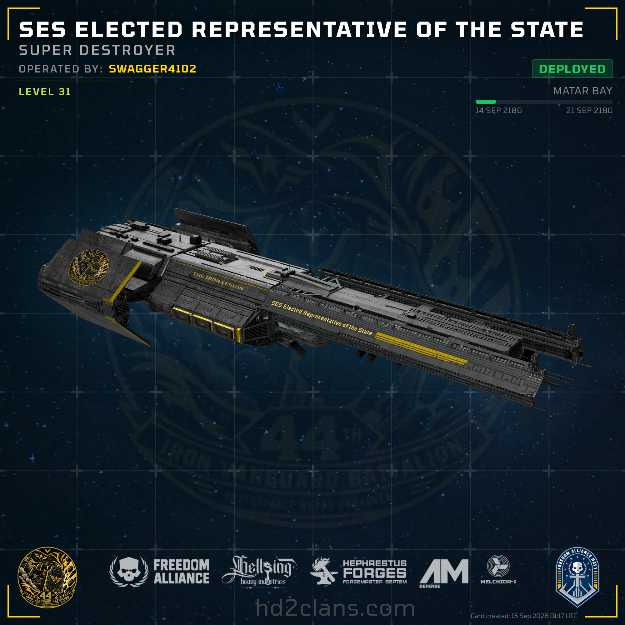 SES Elected Representative of the State