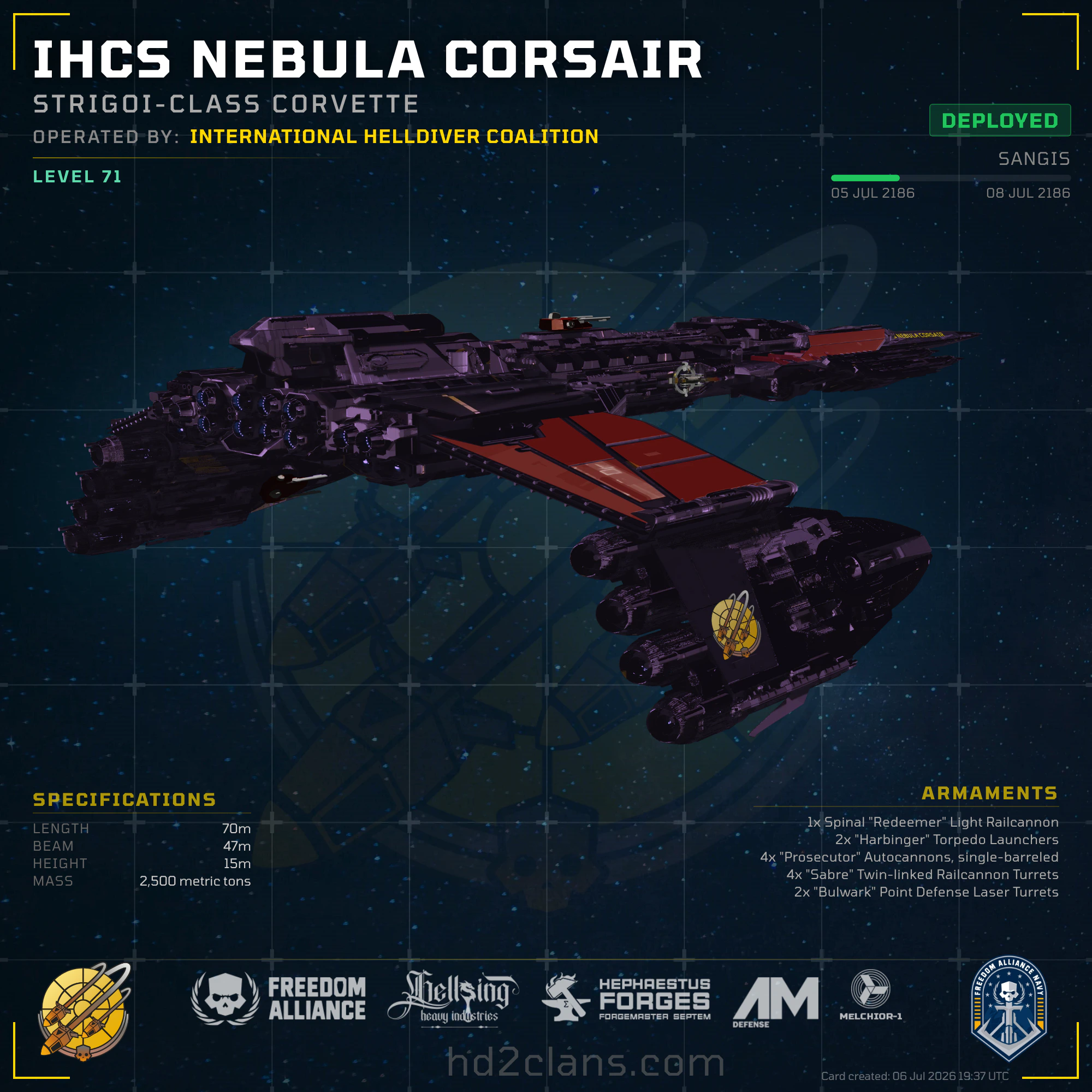 IHCS Nebula Corsair