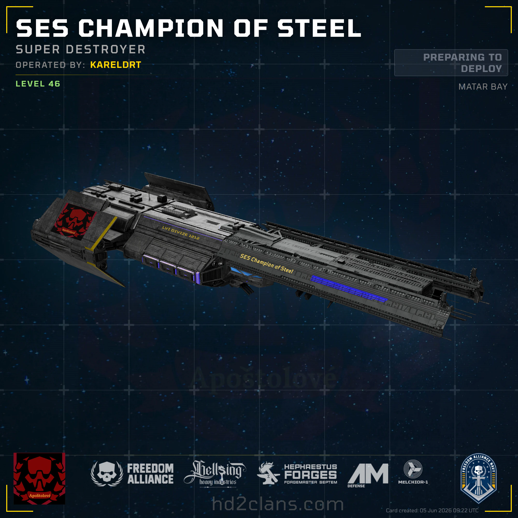 SES Champion of Steel