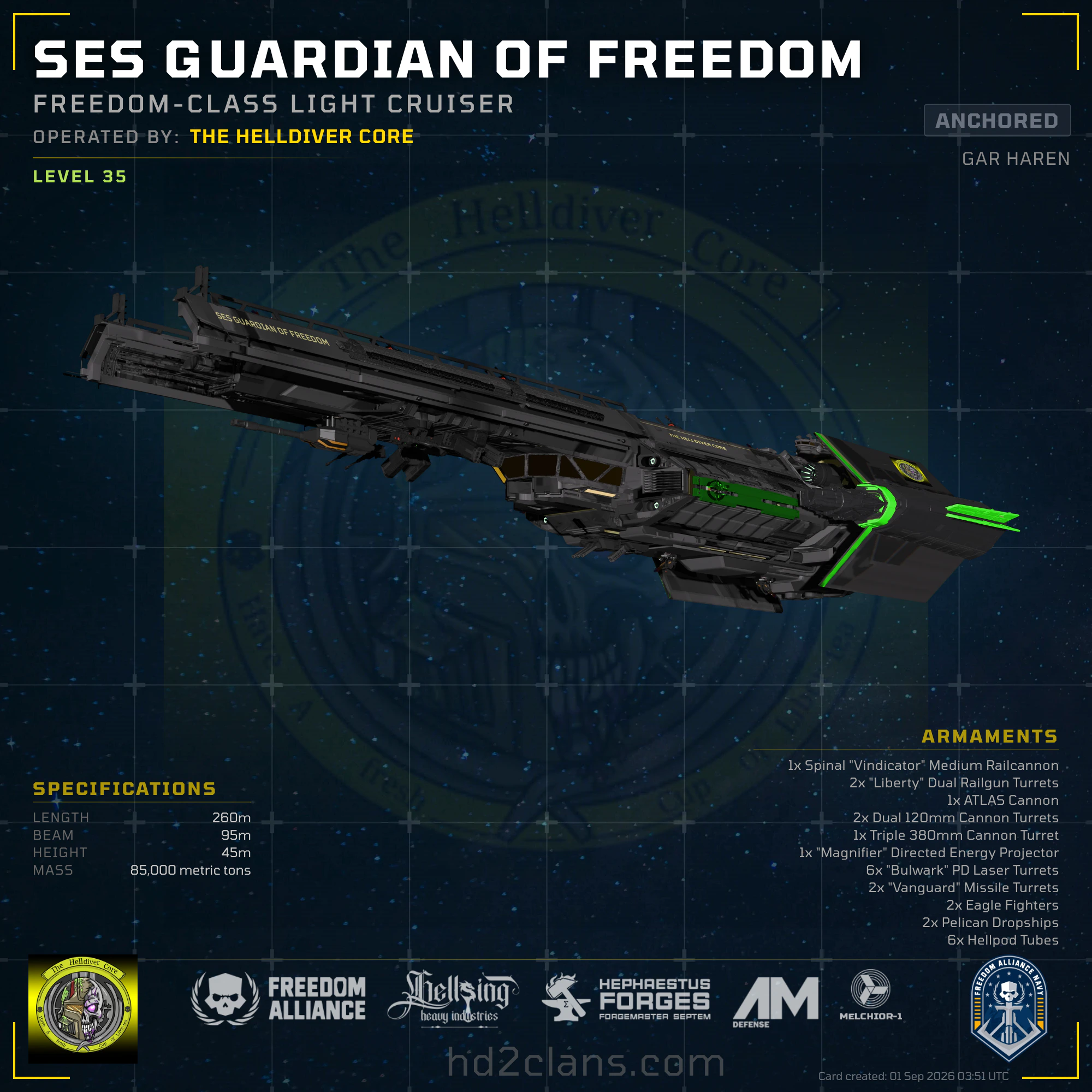 SES GUARDIAN OF FREEDOM