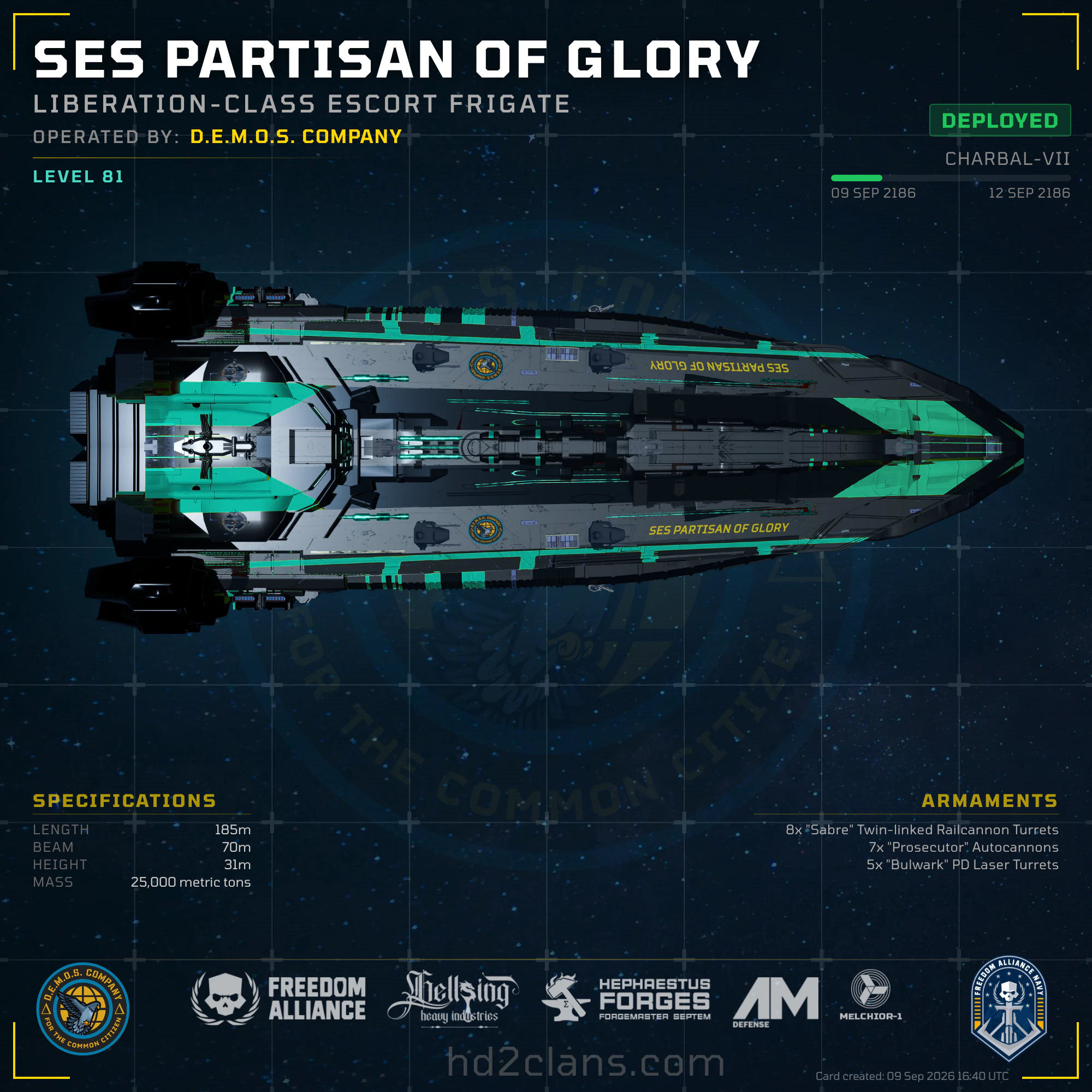 SES Partisan of Glory