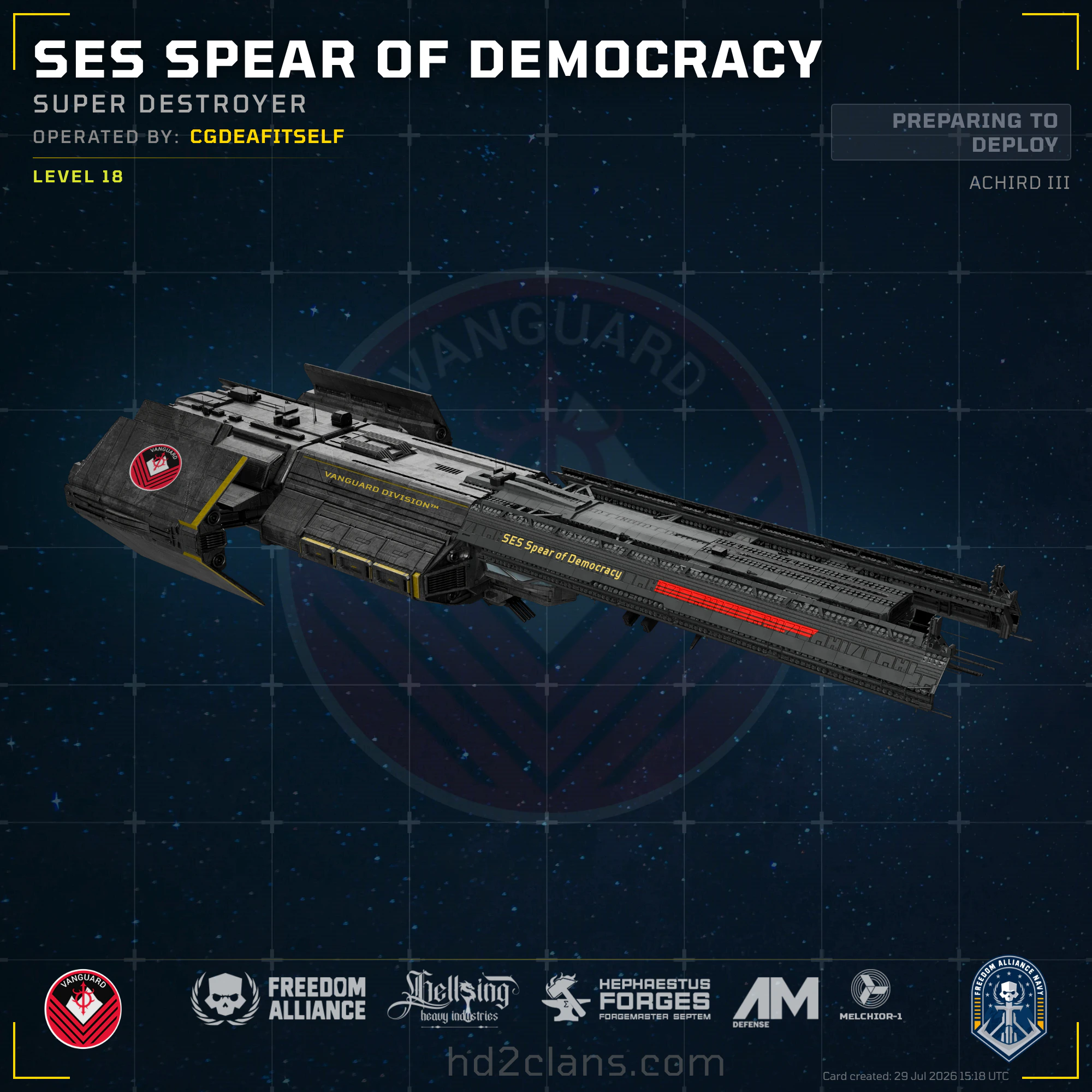 SES Spear of Democracy