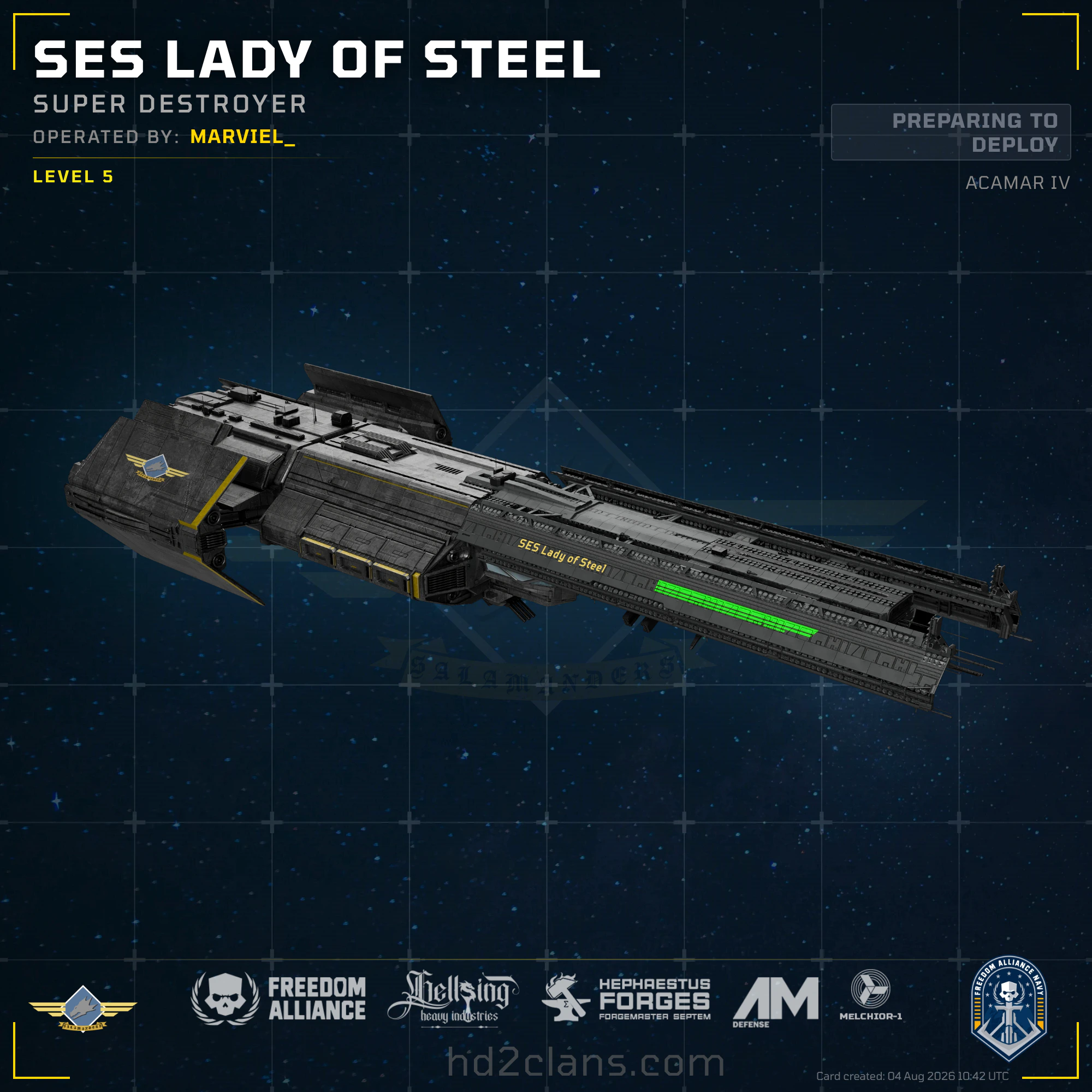 SES Lady of Steel