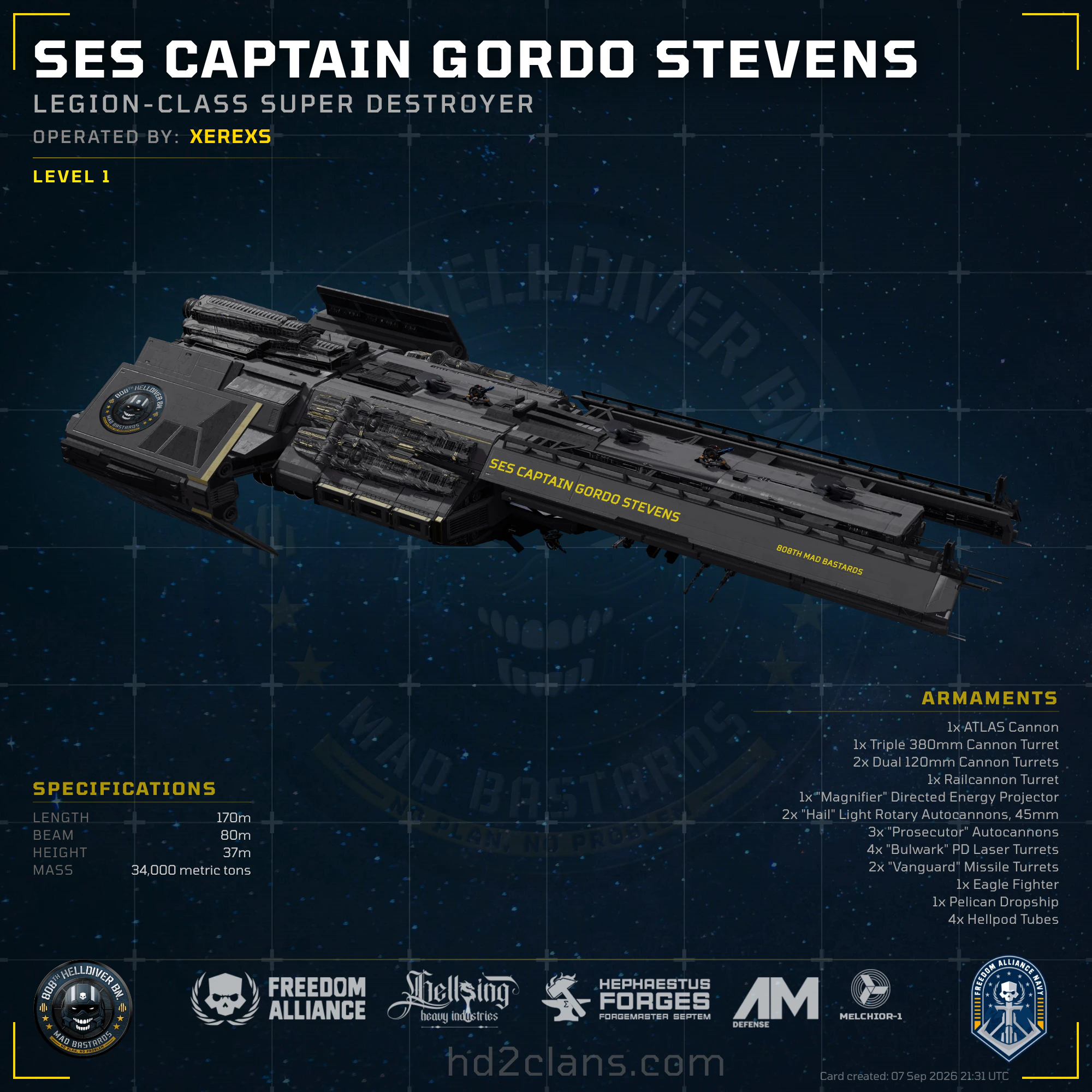 SES CAPTAIN GORDO STEVENS