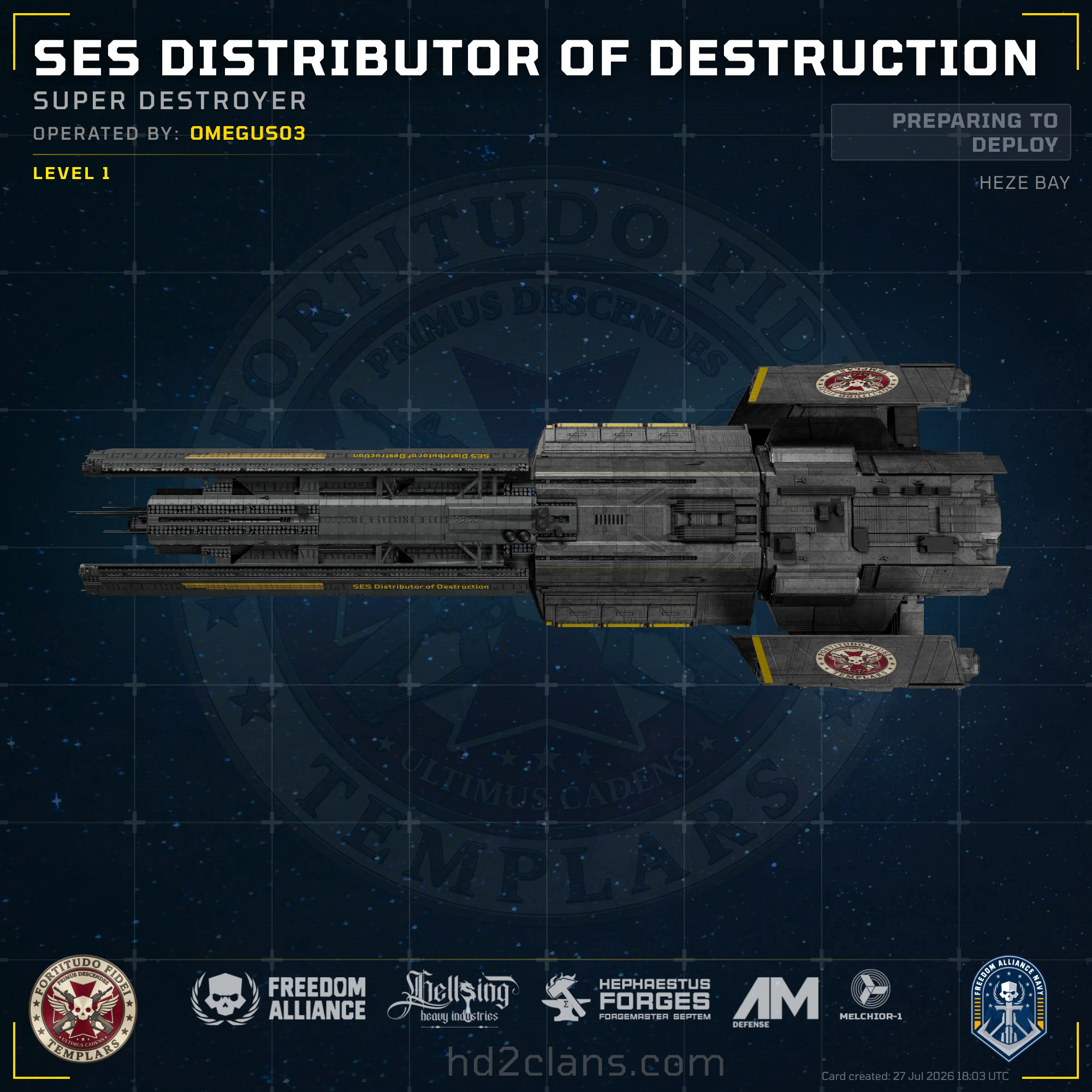 SES Distributor of Destruction