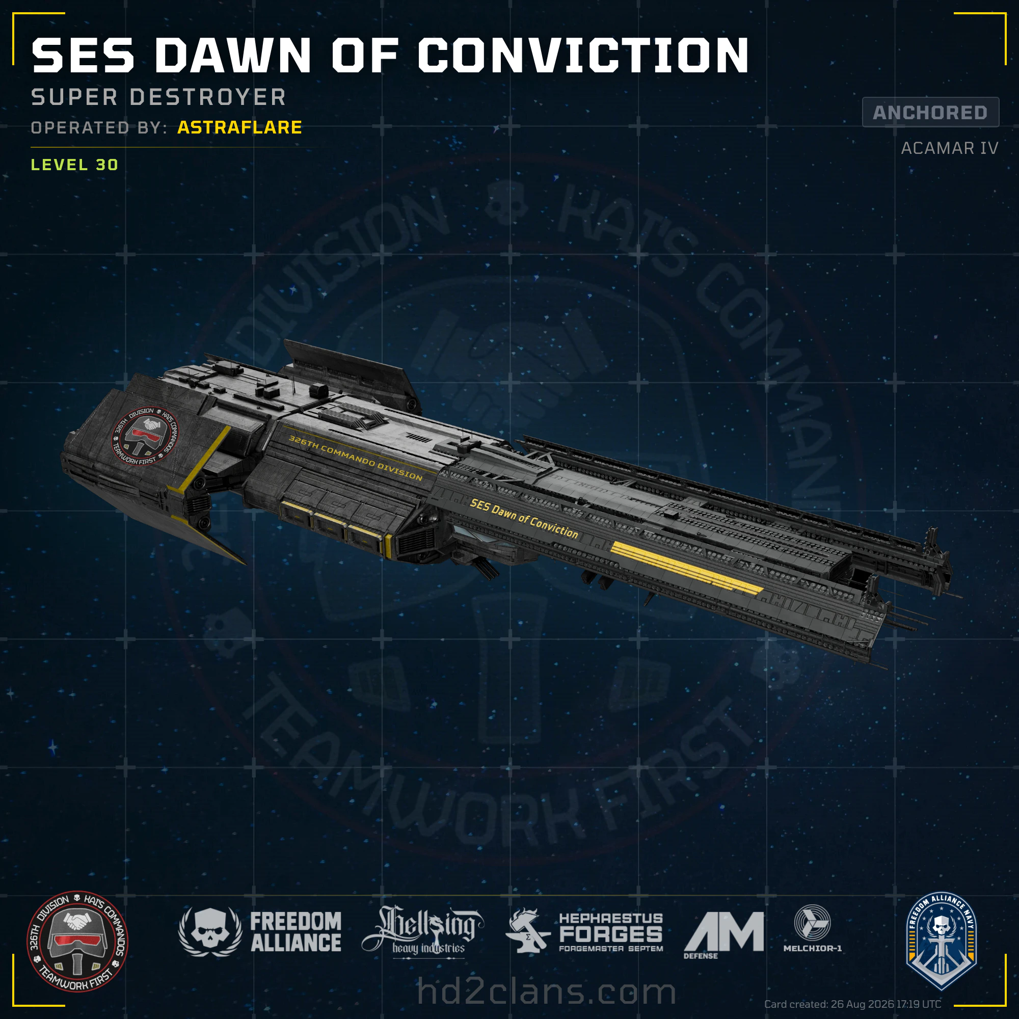 SES Dawn of Conviction