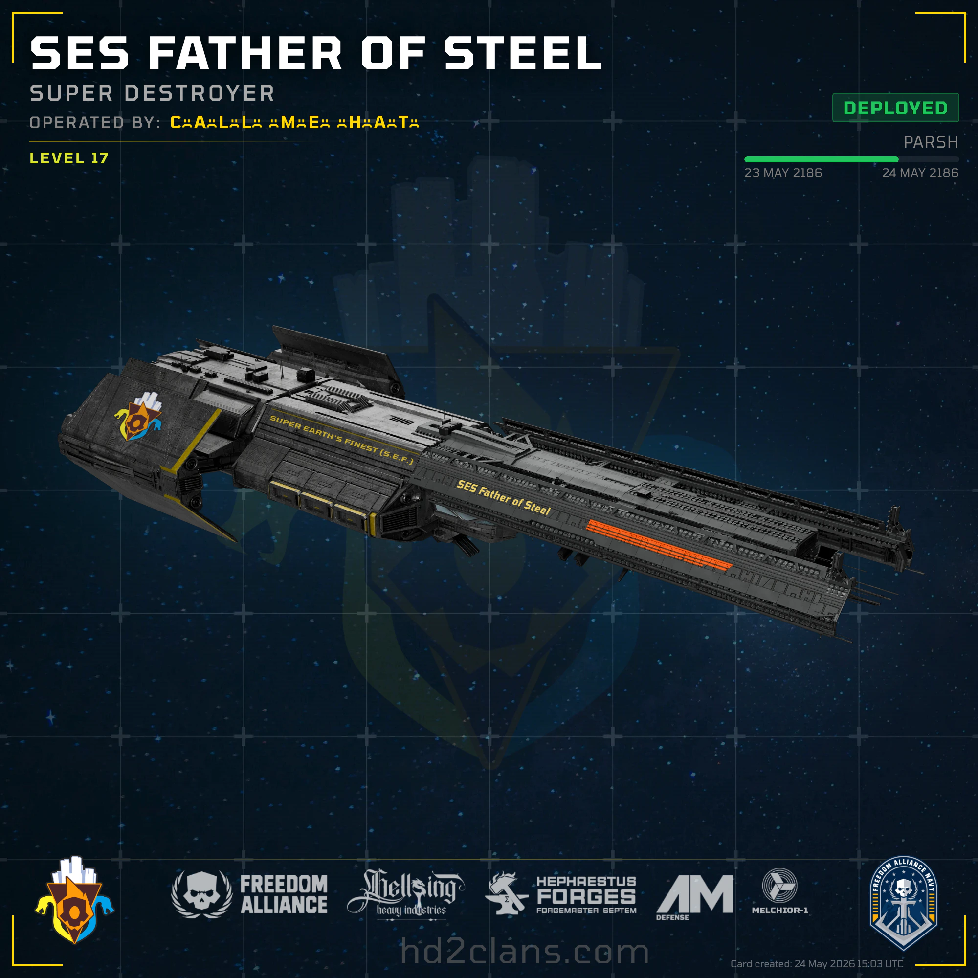 SES Father of Steel