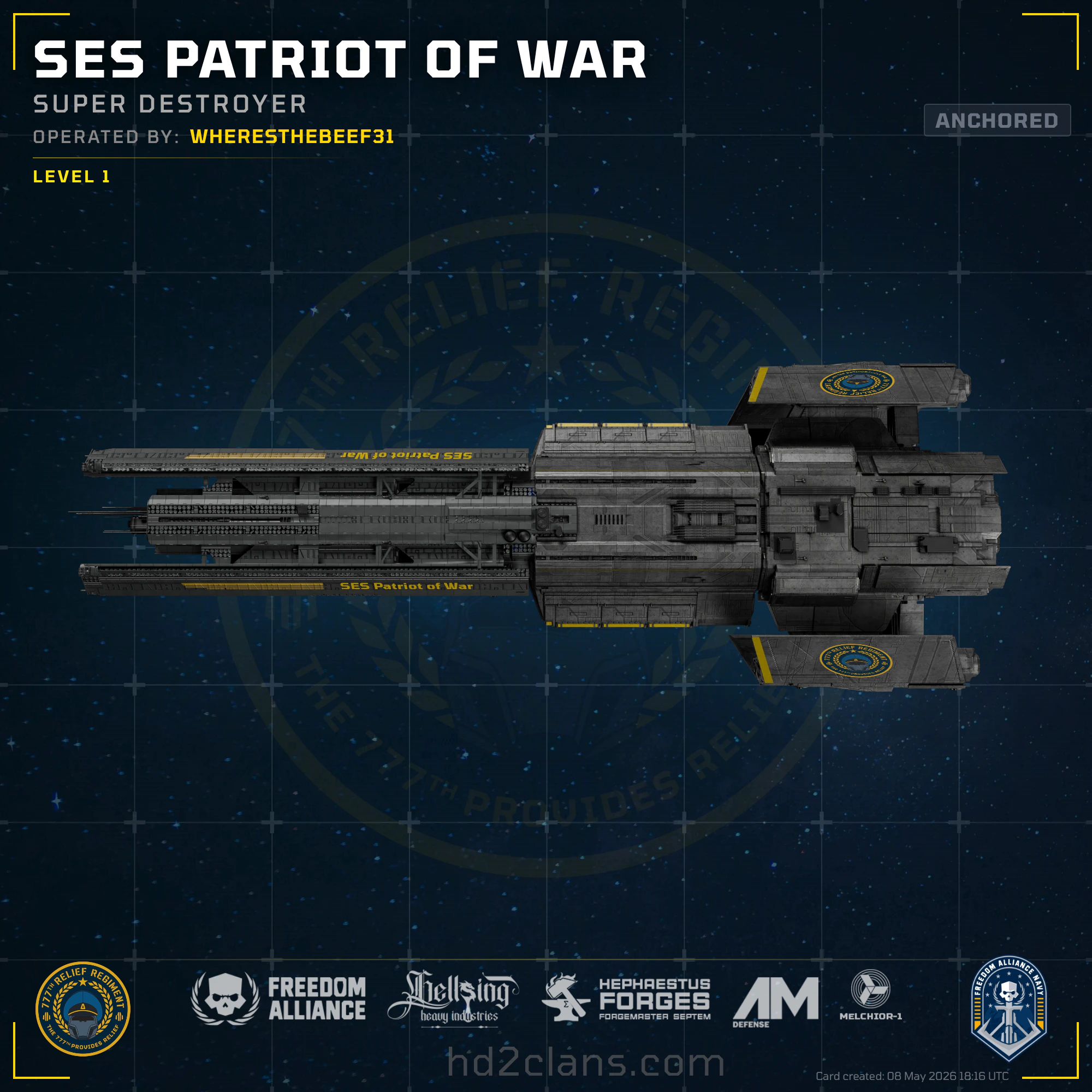 SES Patriot of War