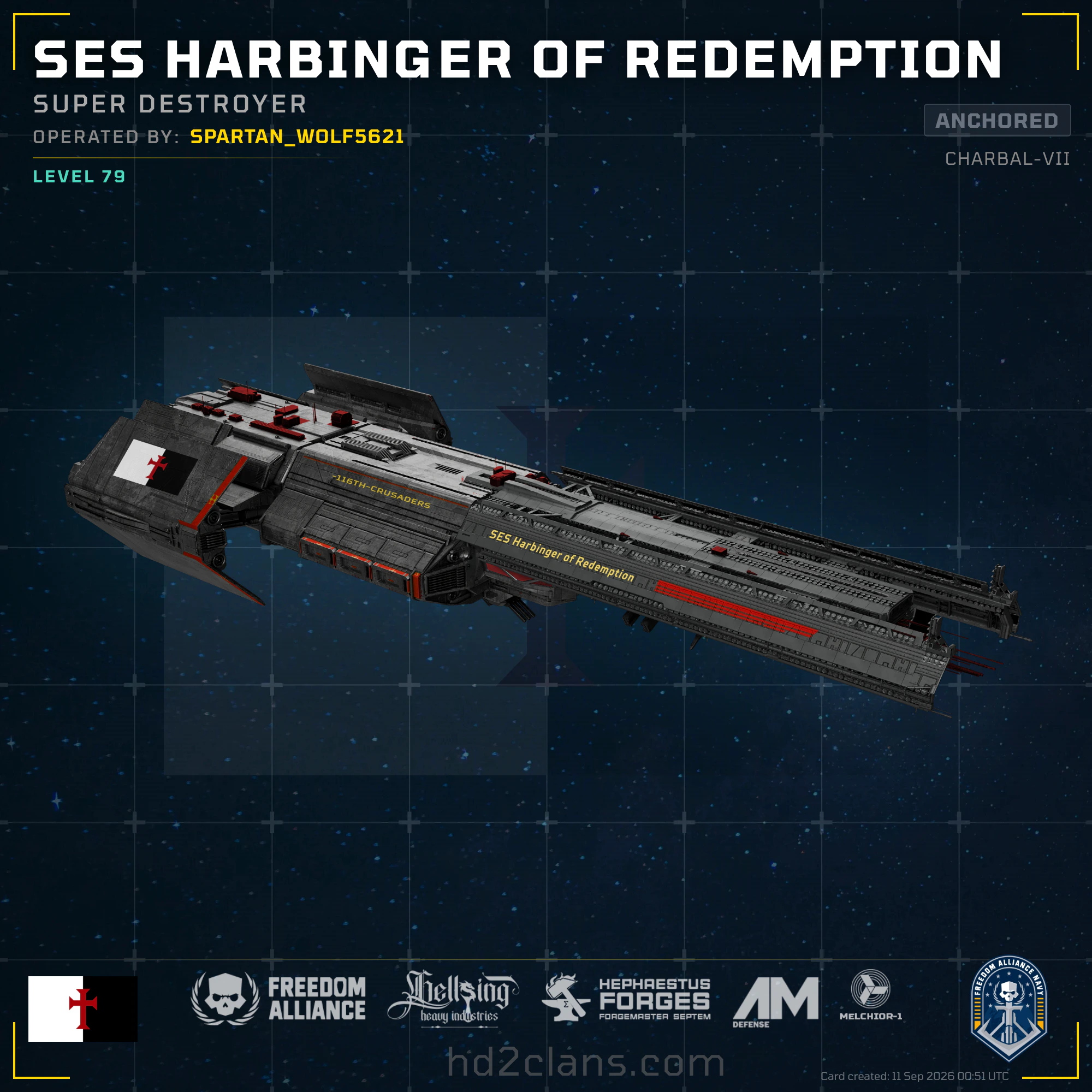 SES Harbinger of Redemption