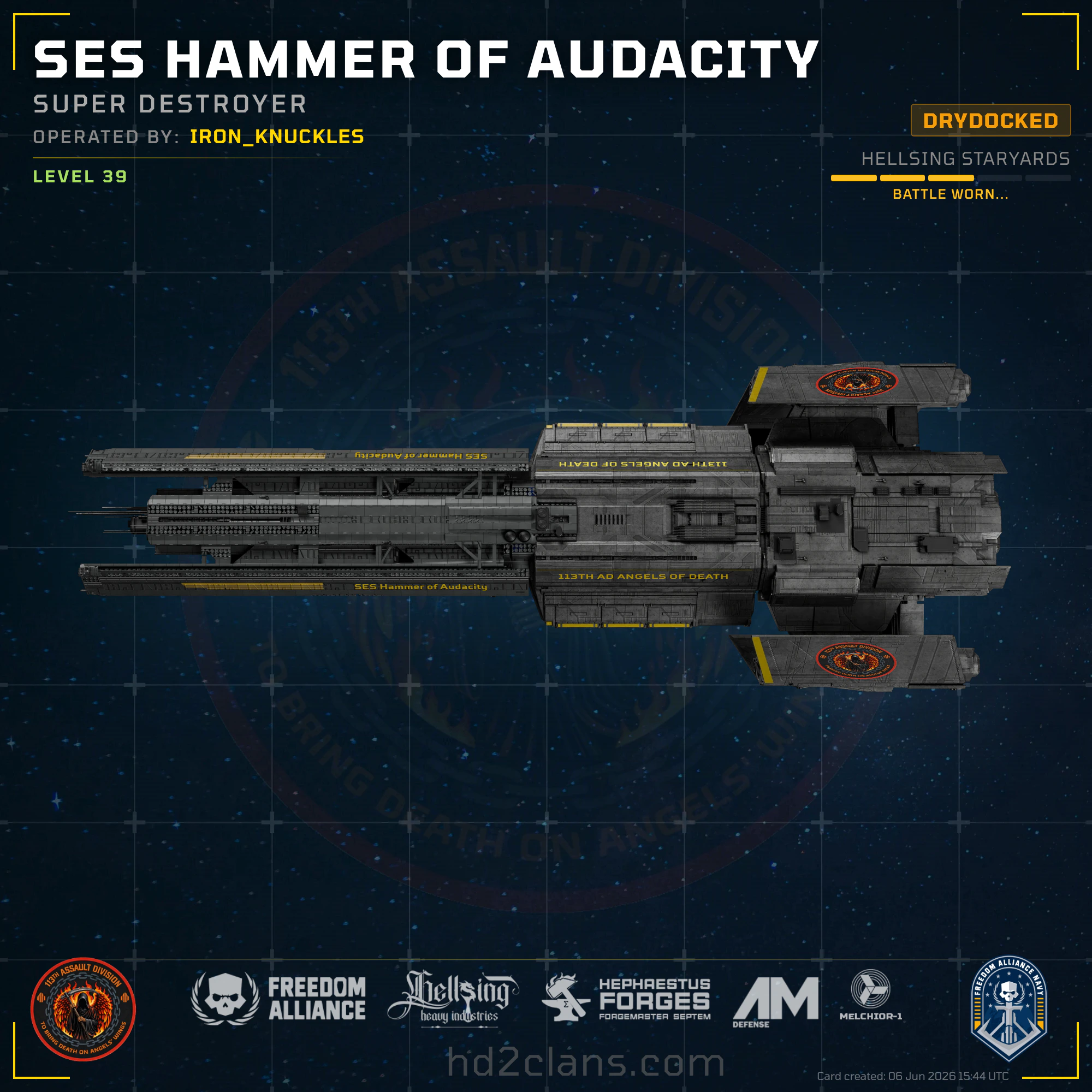 SES Hammer of Audacity