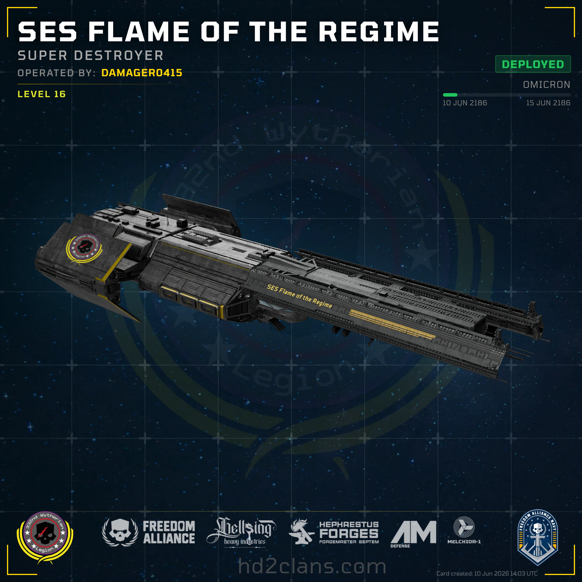SES Flame of the Regime