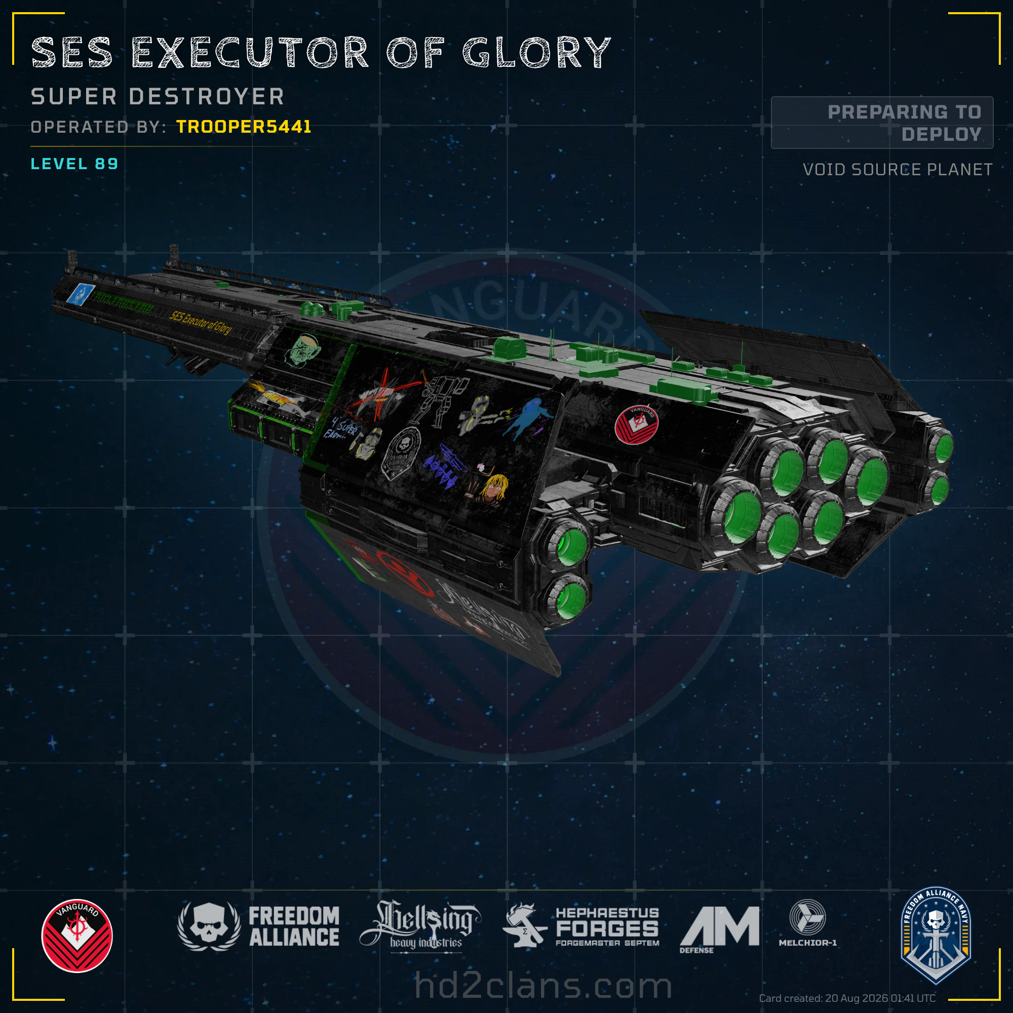 SES Executor of Glory