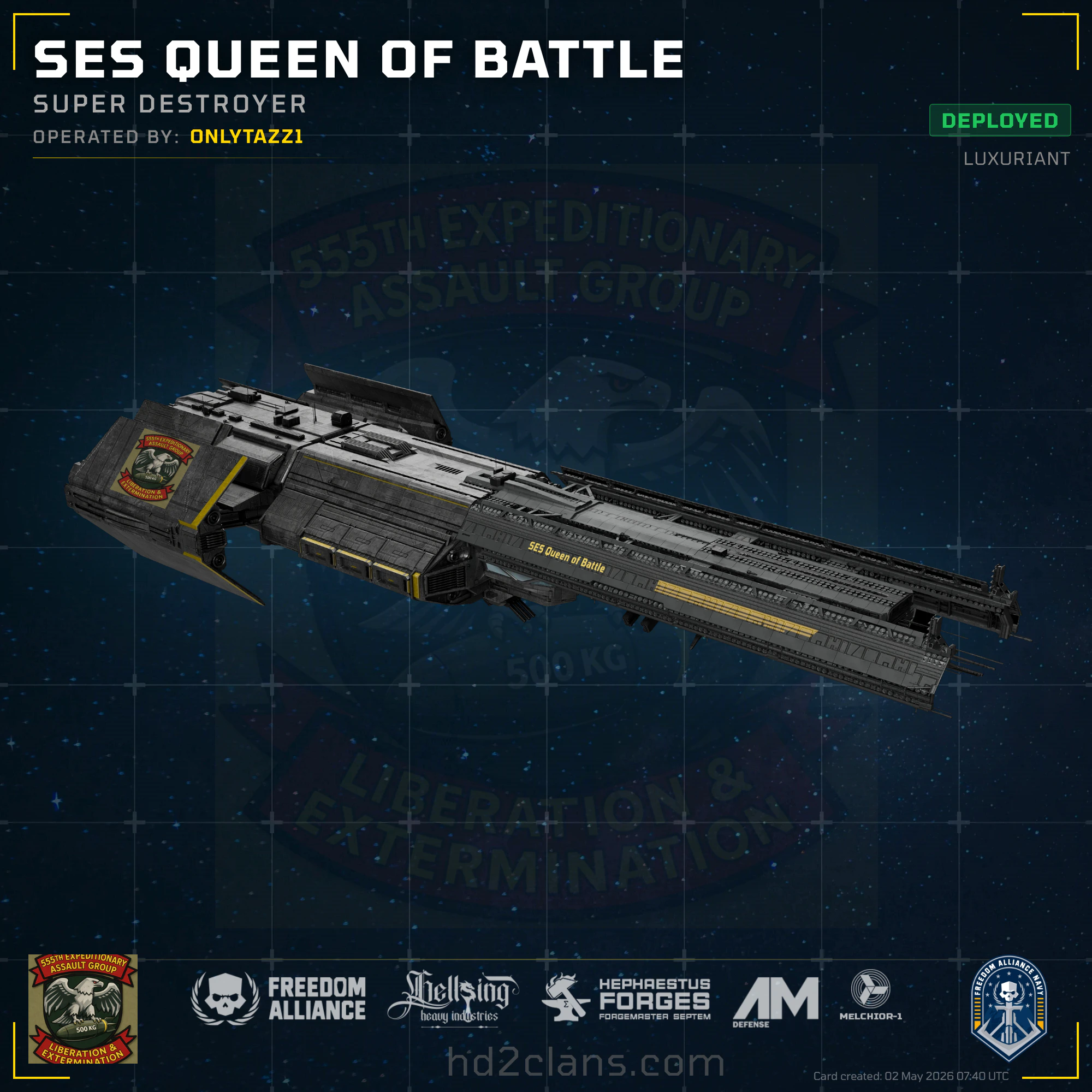 SES Queen of Battle