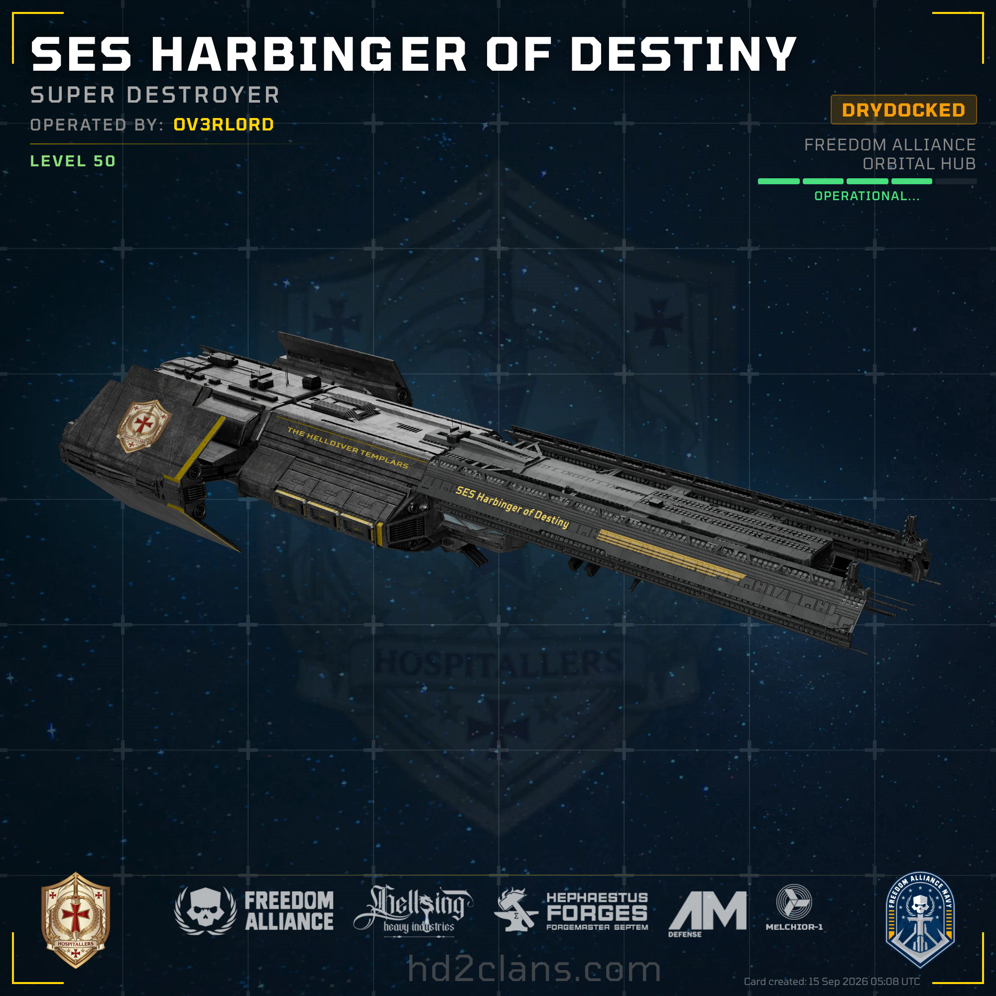 SES Harbinger of Destiny