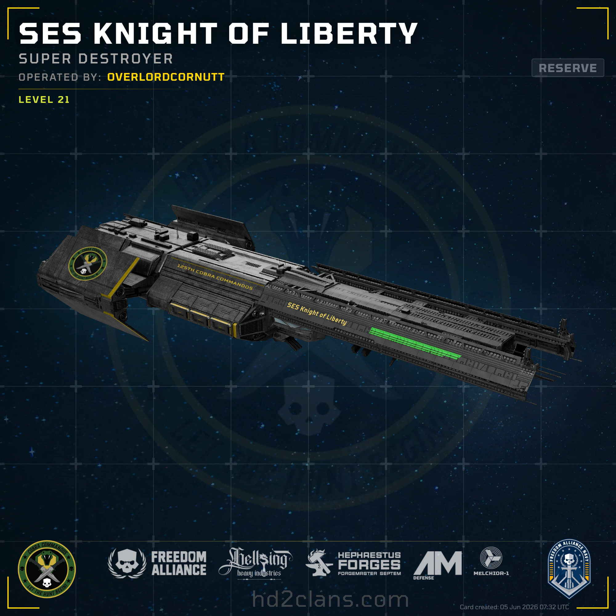 SES Knight of Liberty