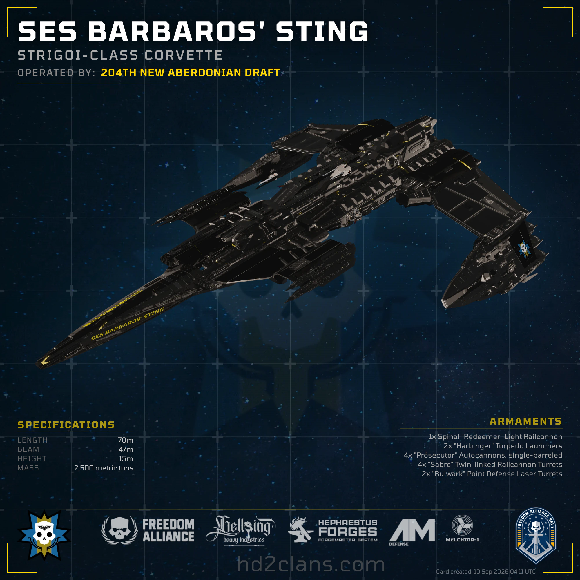 SES Barbaros' Sting