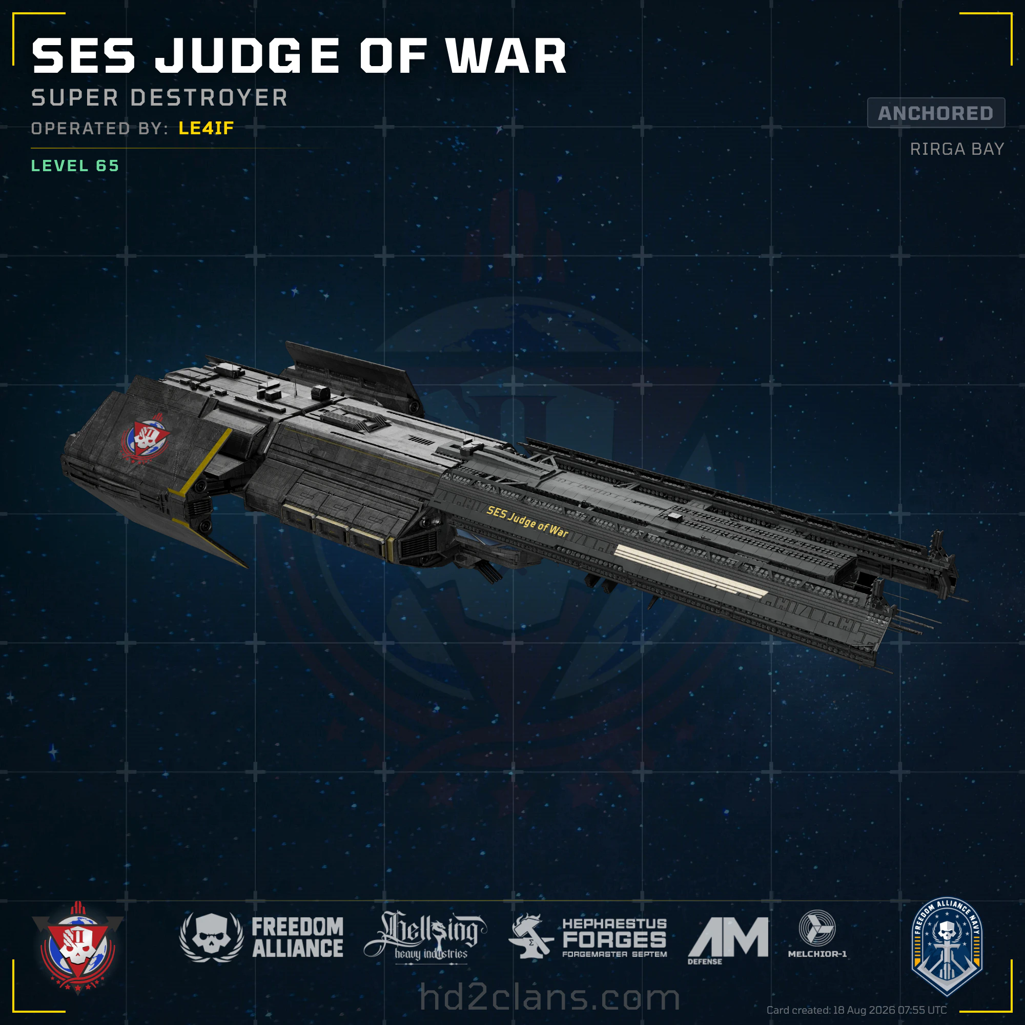 SES Judge of War