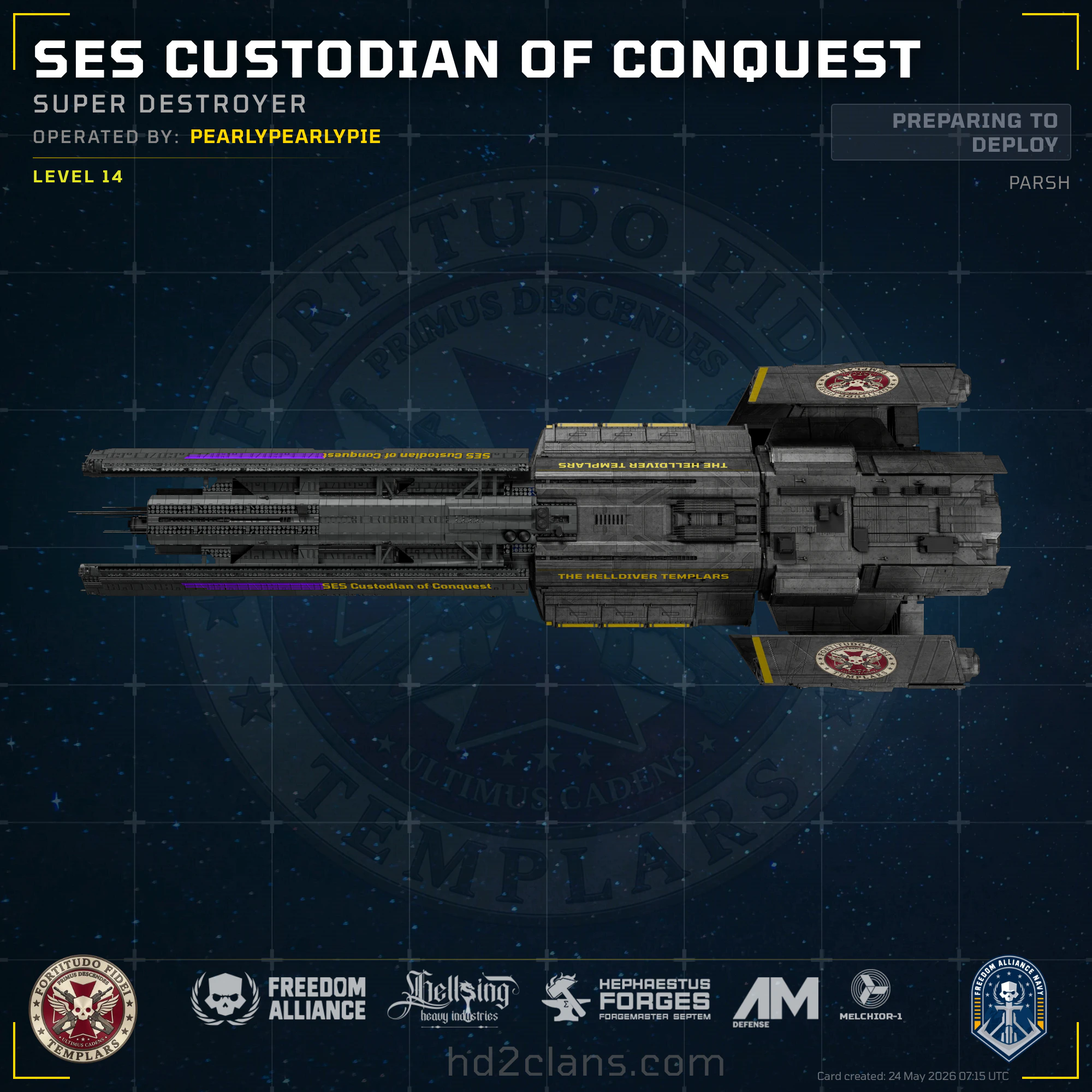 SES Custodian of Conquest