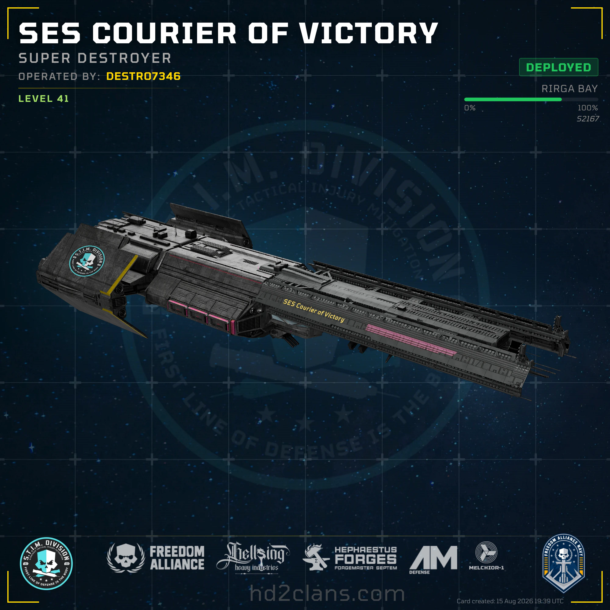 SES Courier of Victory