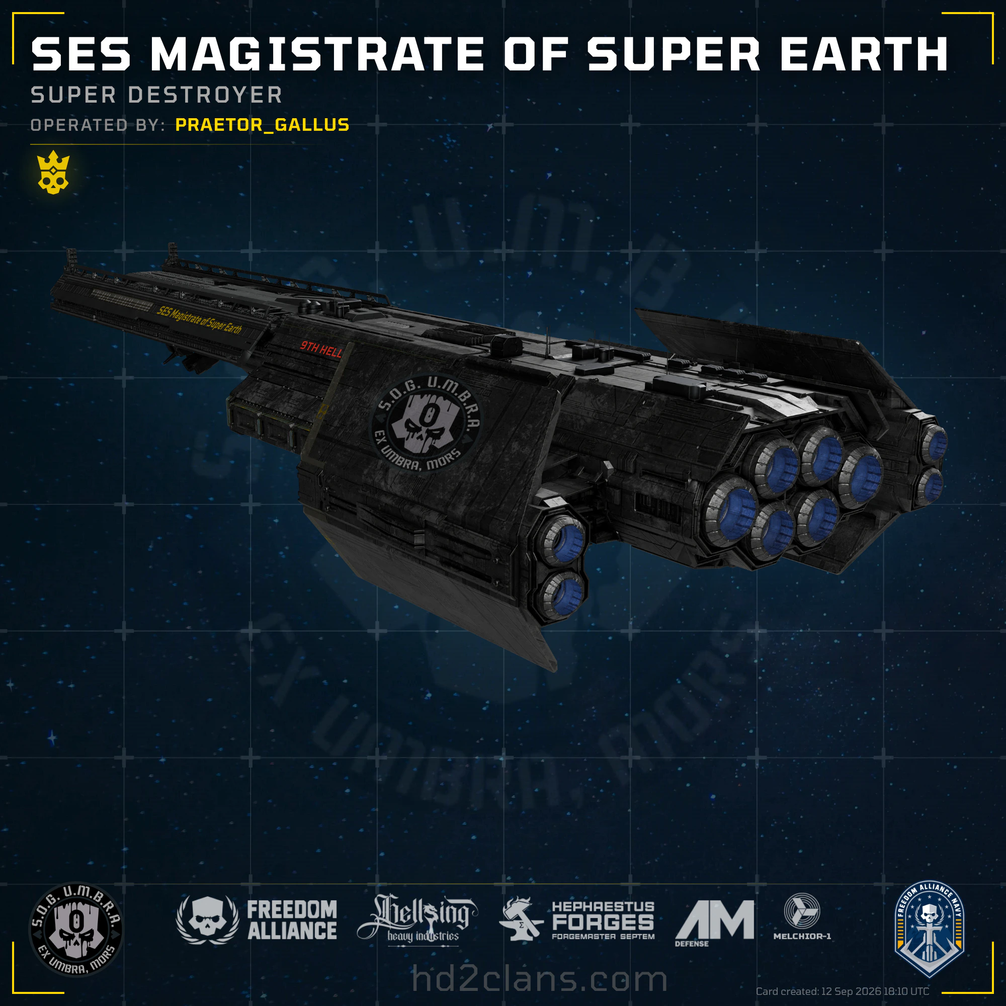 SES Magistrate of Super Earth