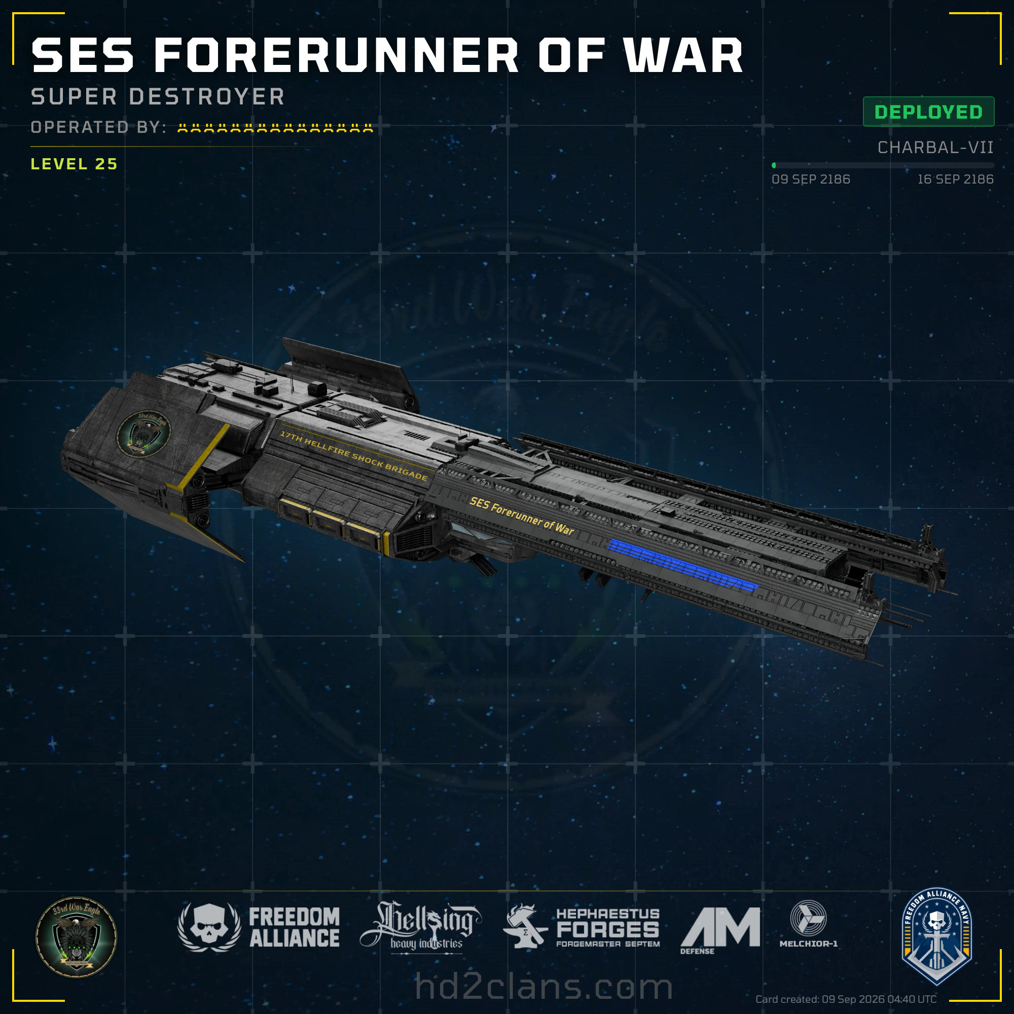 SES Forerunner of War