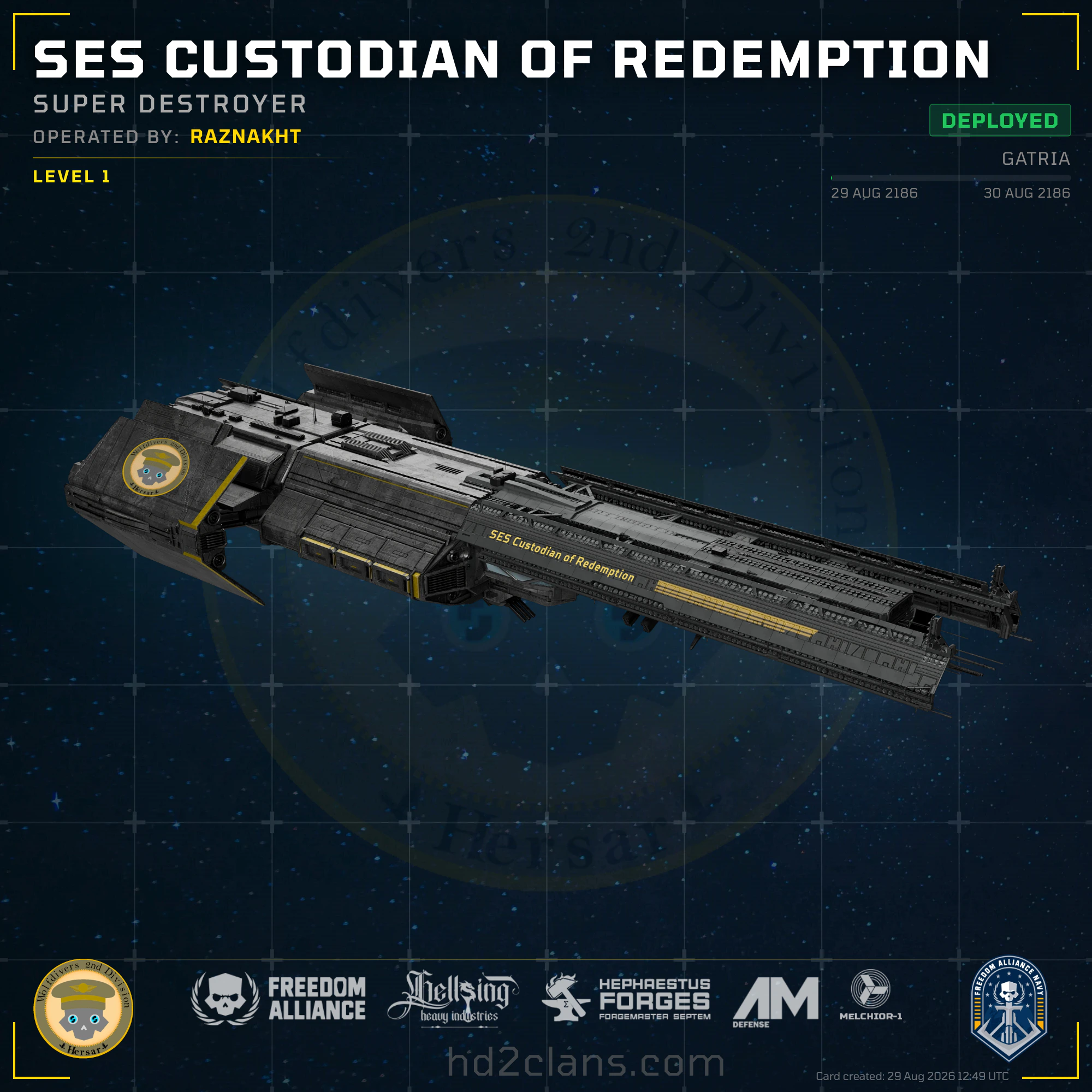 SES Custodian of Redemption