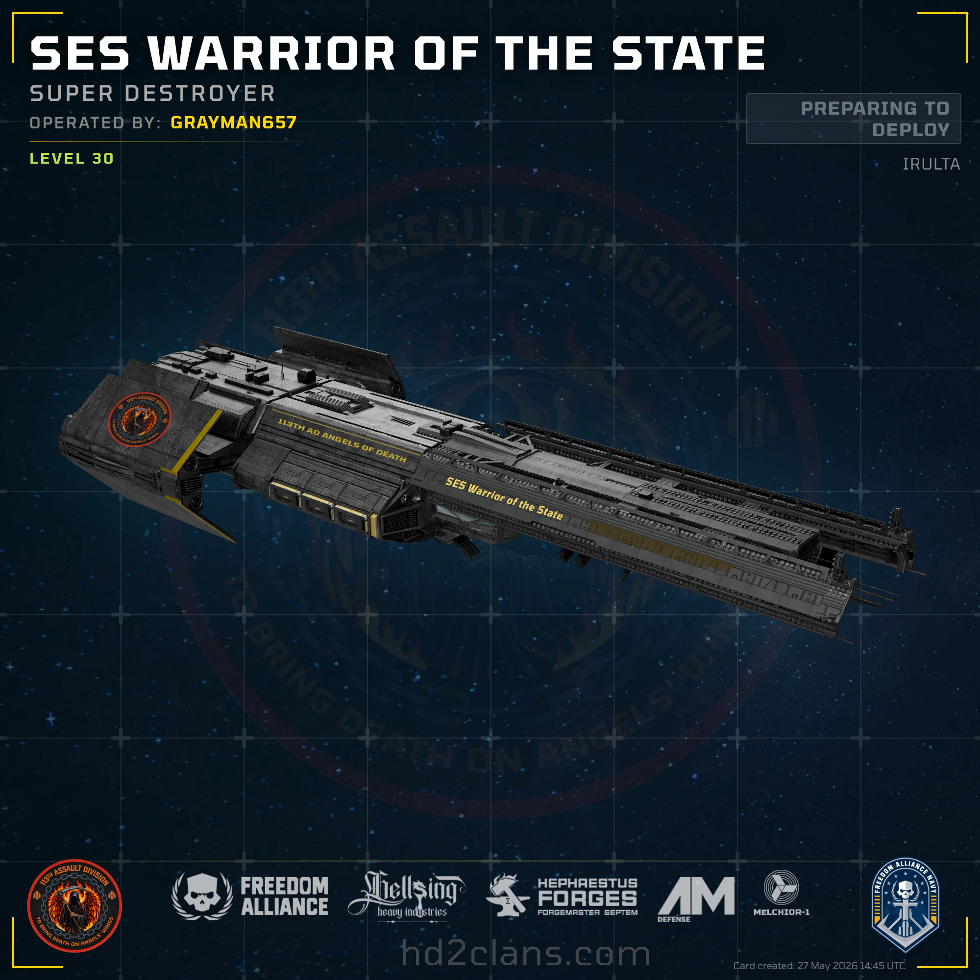 SES Warrior of the State