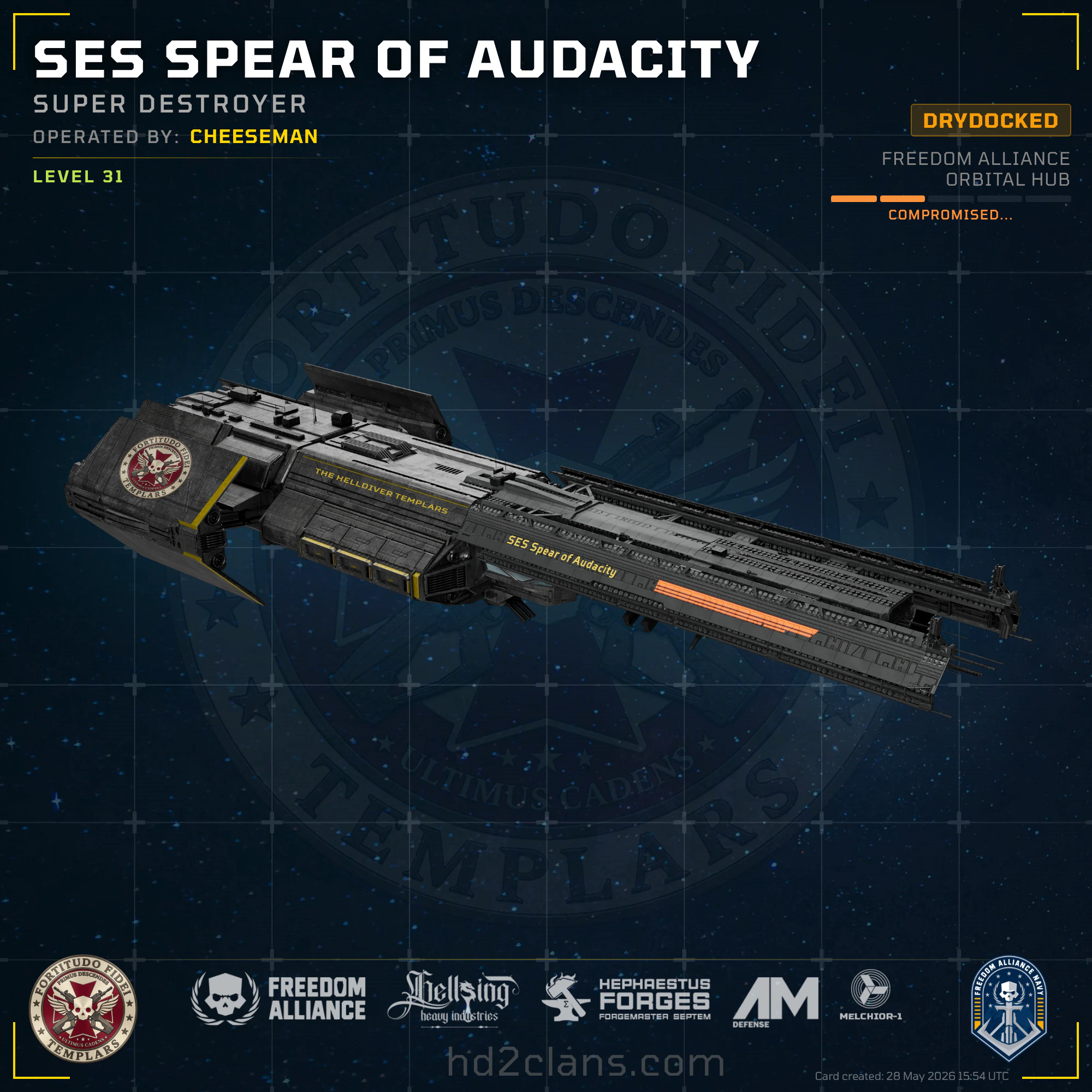 SES Spear of Audacity