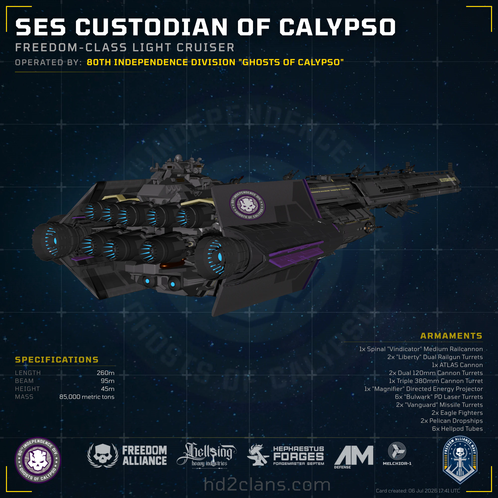 SES Custodian of Calypso