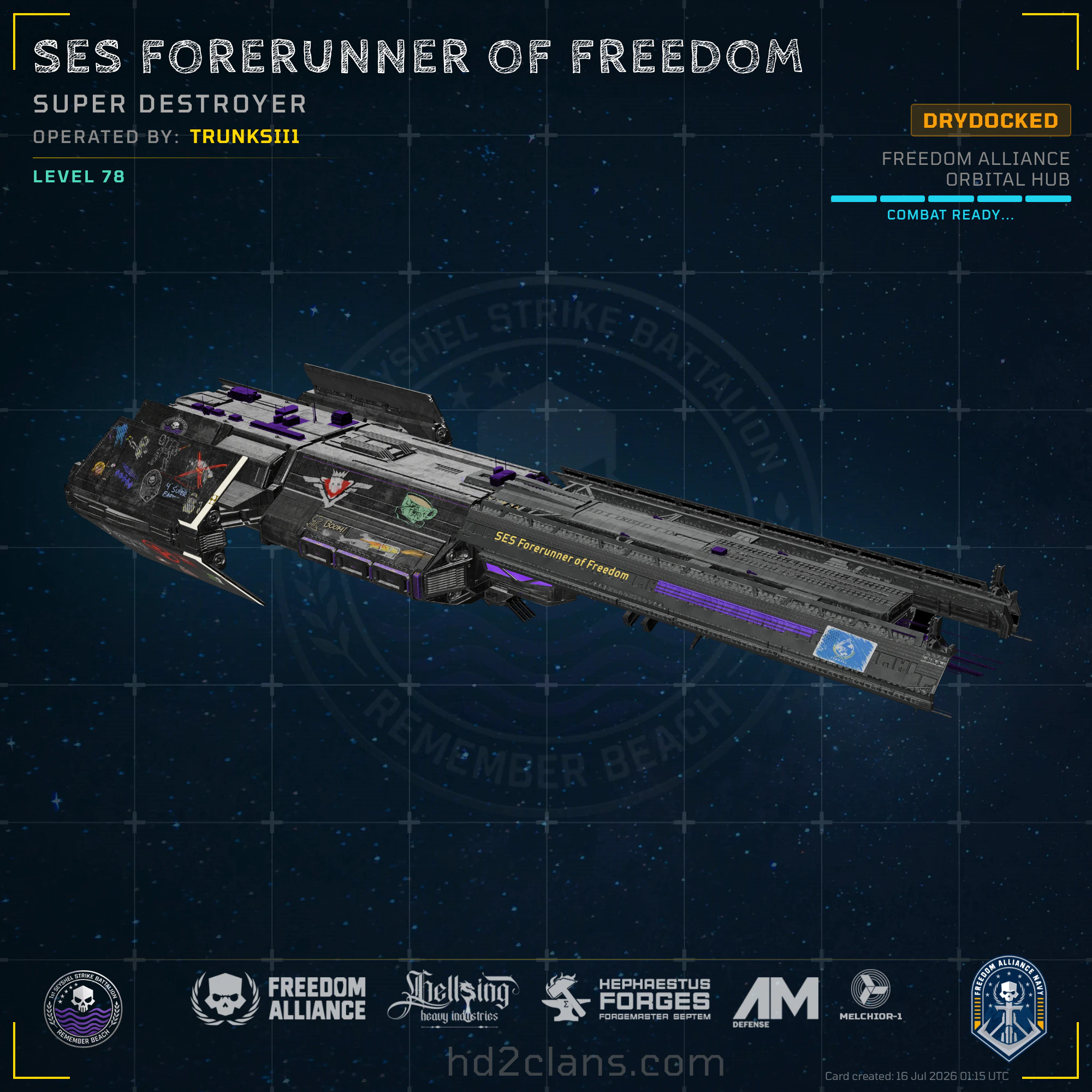 SES Forerunner of Freedom