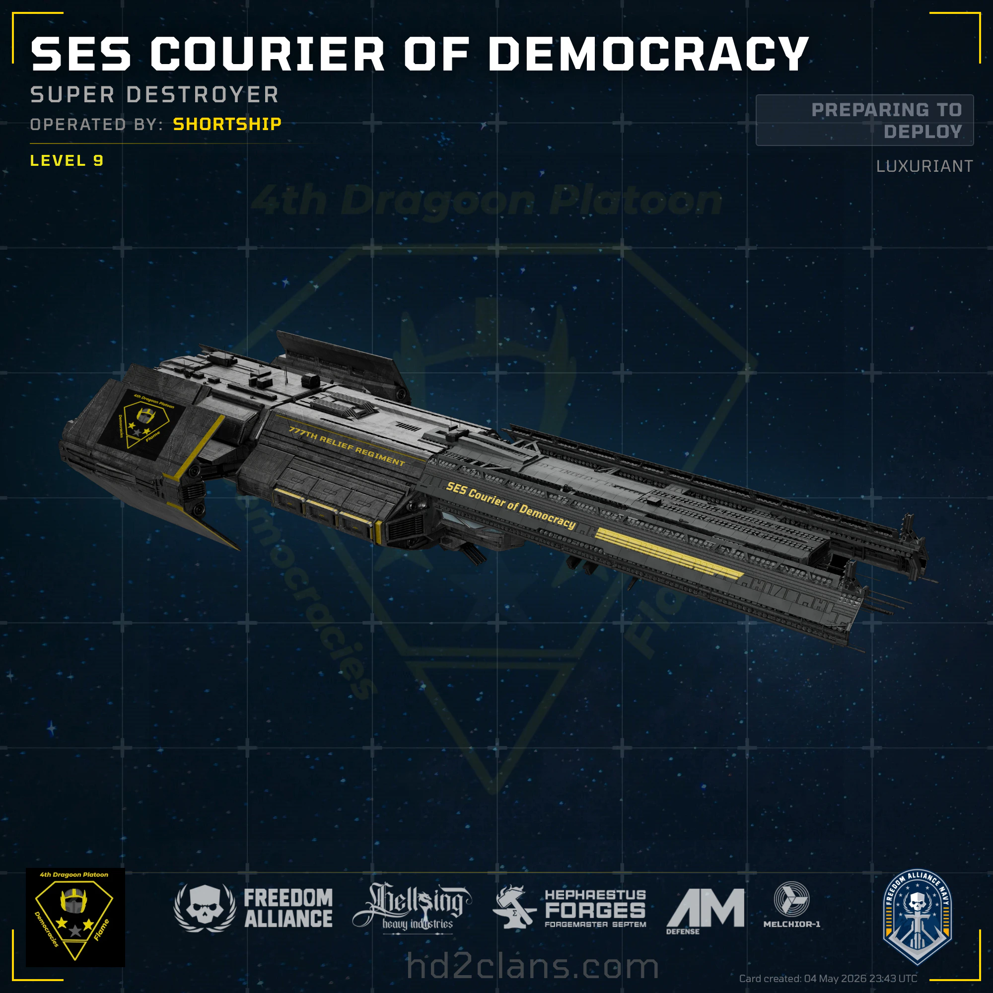 SES Courier of Democracy