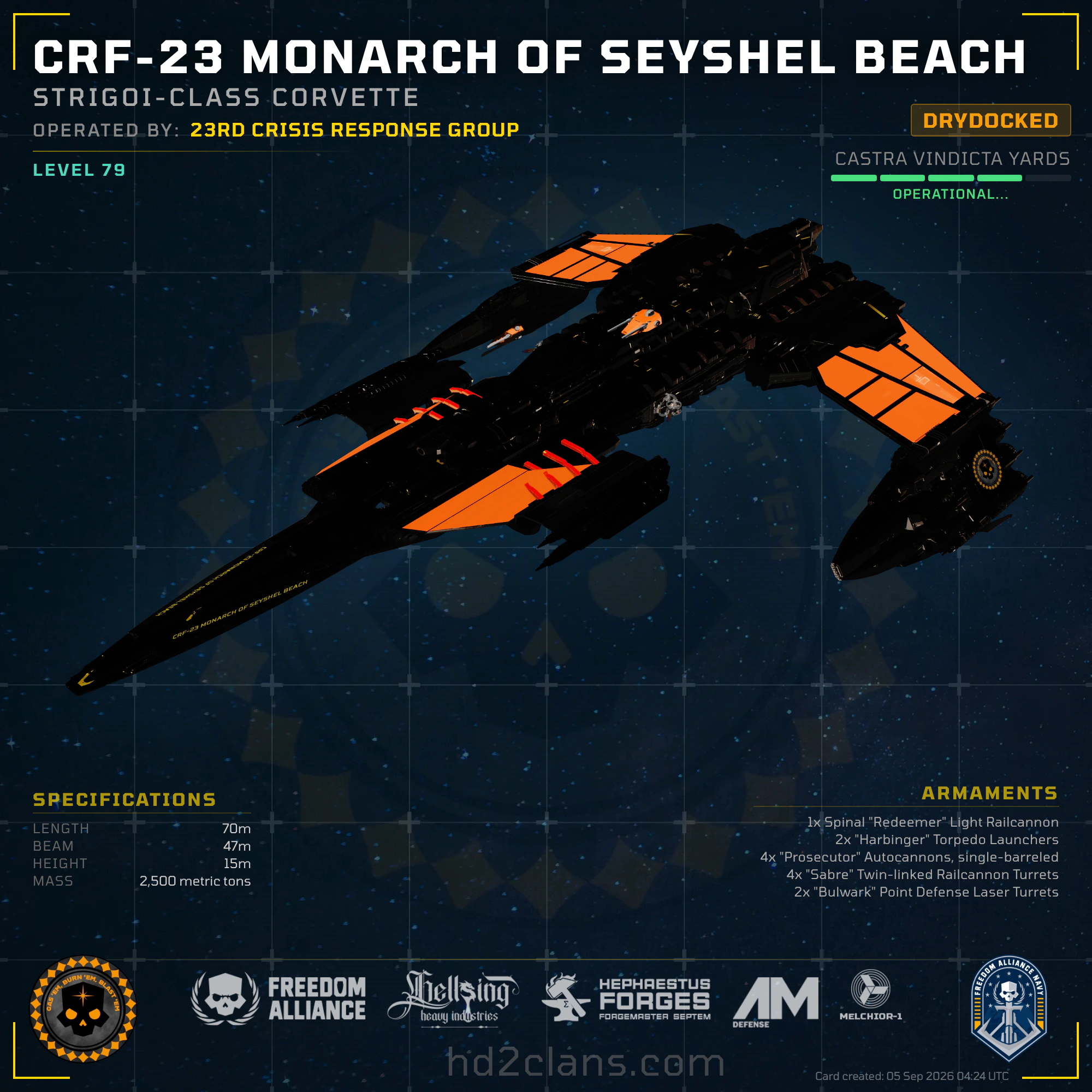 CRF-23 Monarch of Seyshel Beach