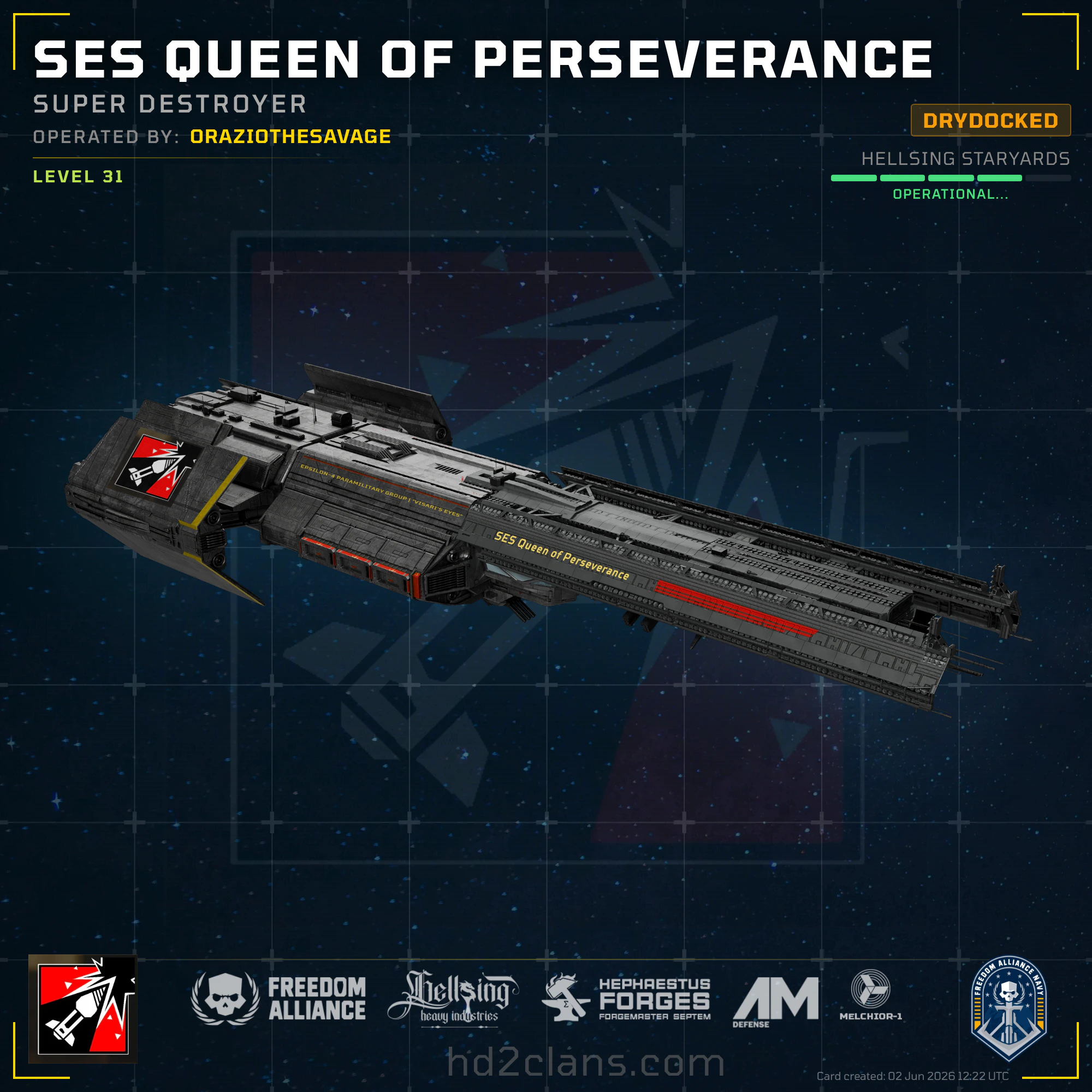 SES Queen of Perseverance