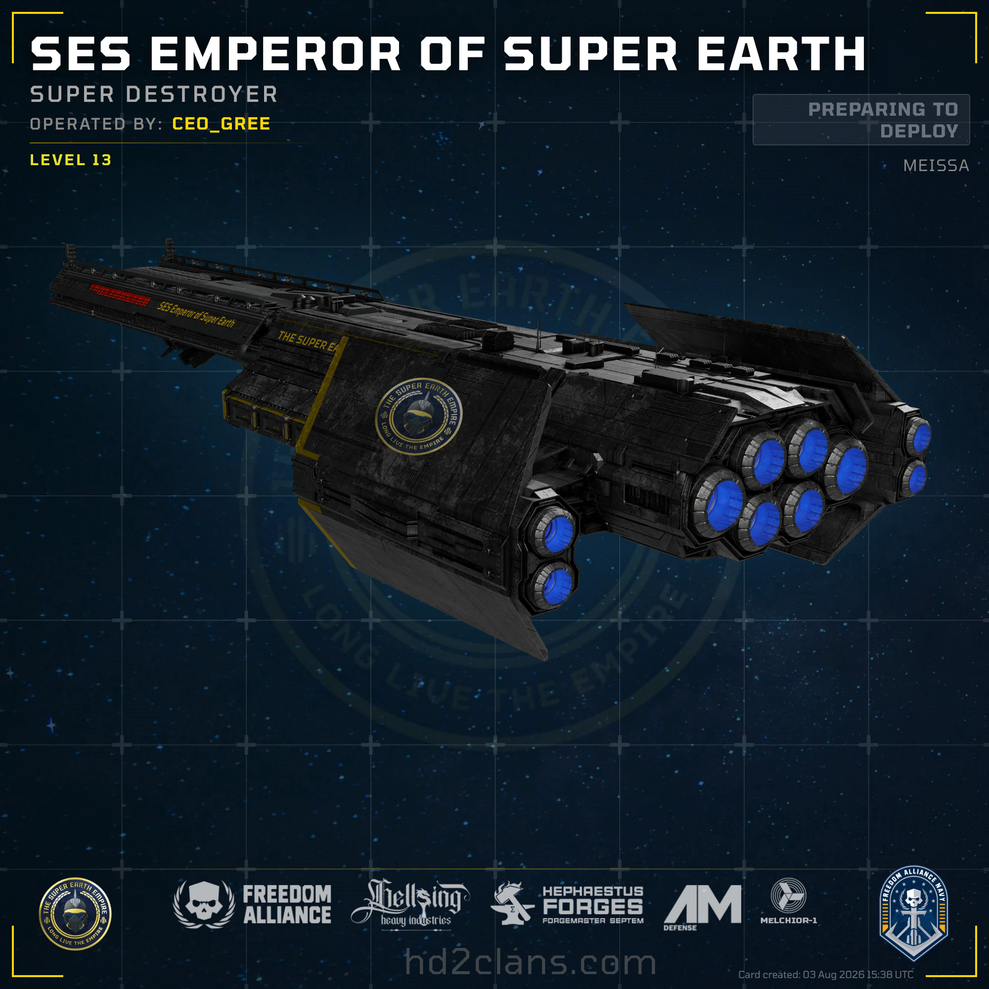 SES Emperor of Super Earth