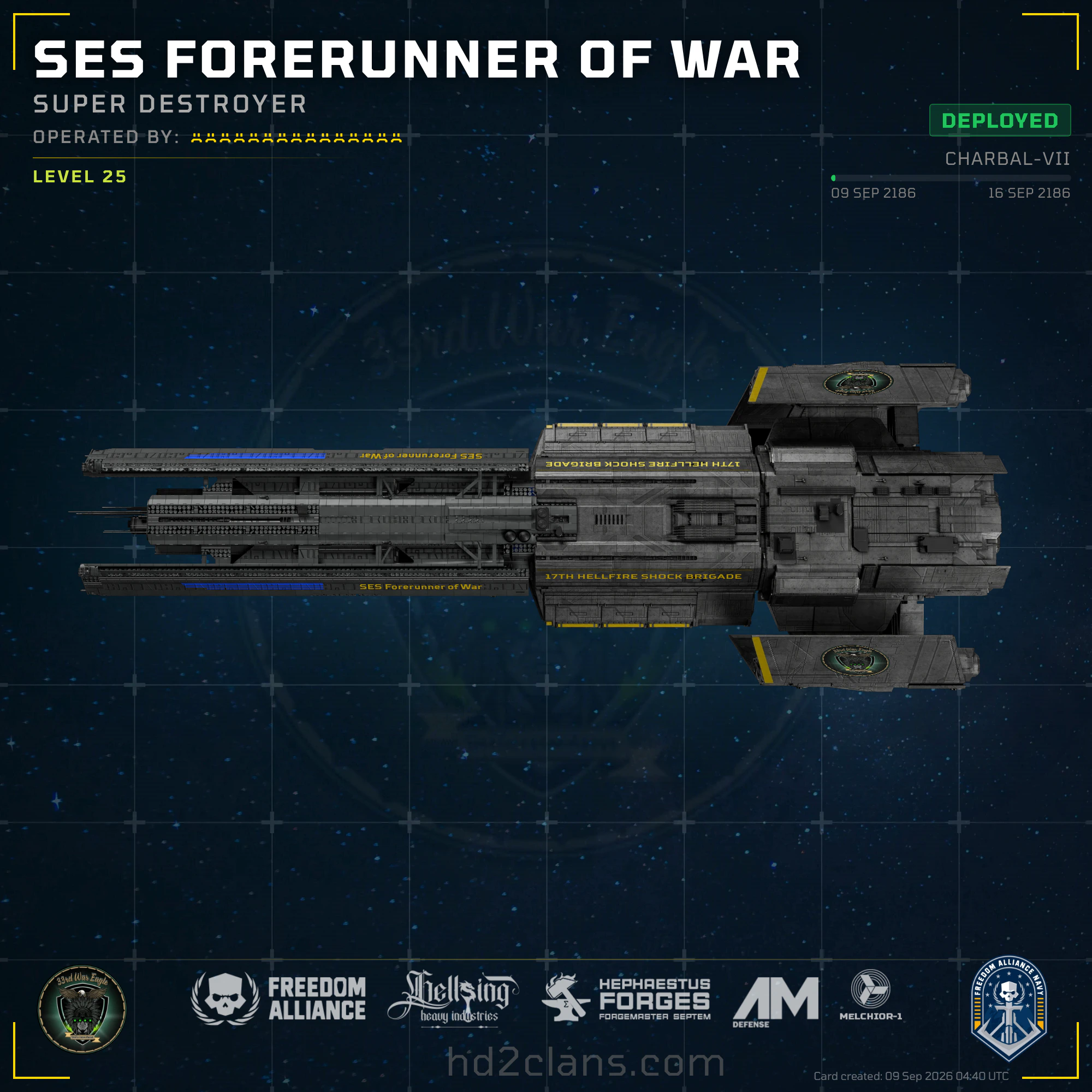 SES Forerunner of War